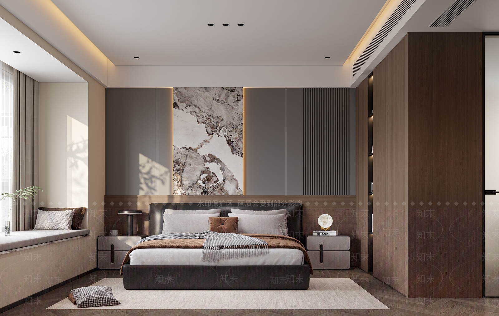 现代衣帽间3D模型下载【ID:1215038343】