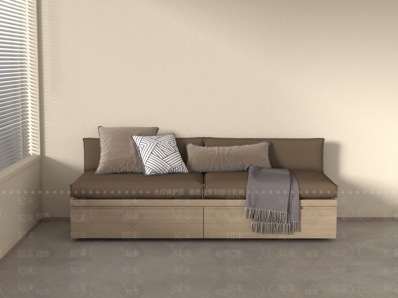 现代卡座沙发3D模型下载【ID:1187076814】