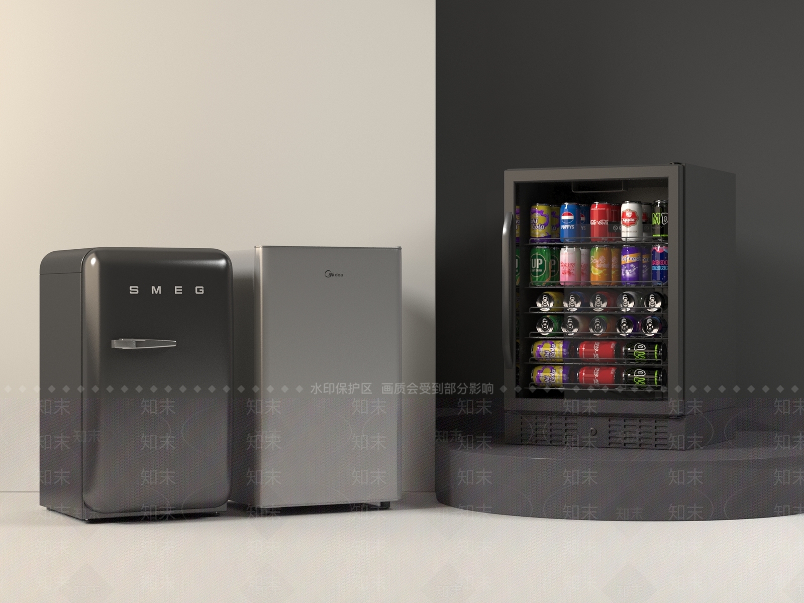 冰柜SU模型下载【ID:1187079076】