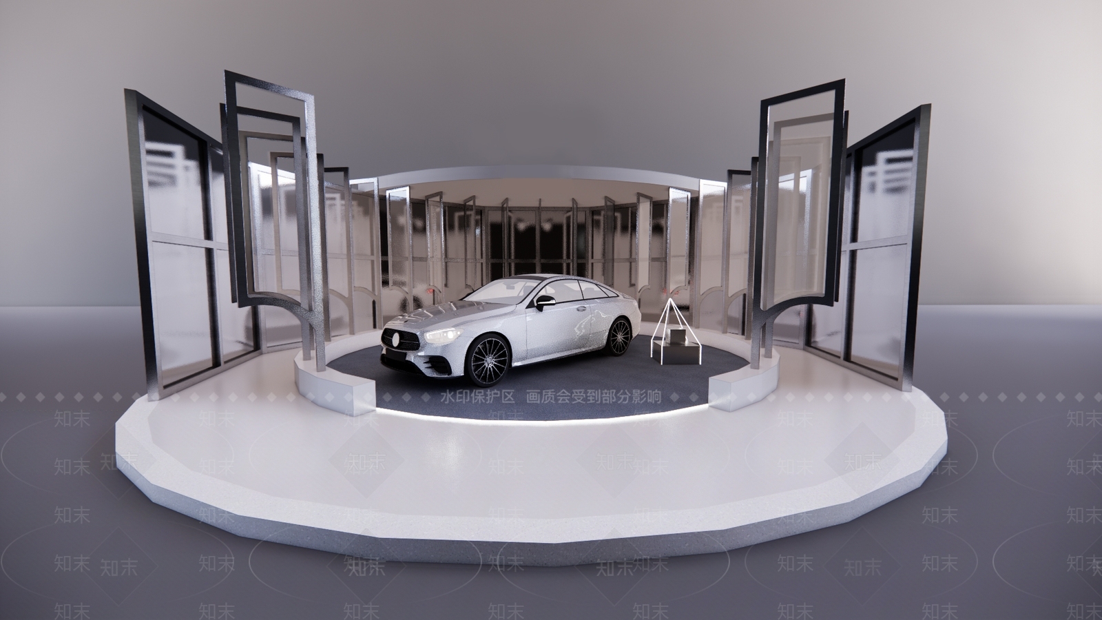 现代汽车展厅SU模型下载【ID:1187099049】