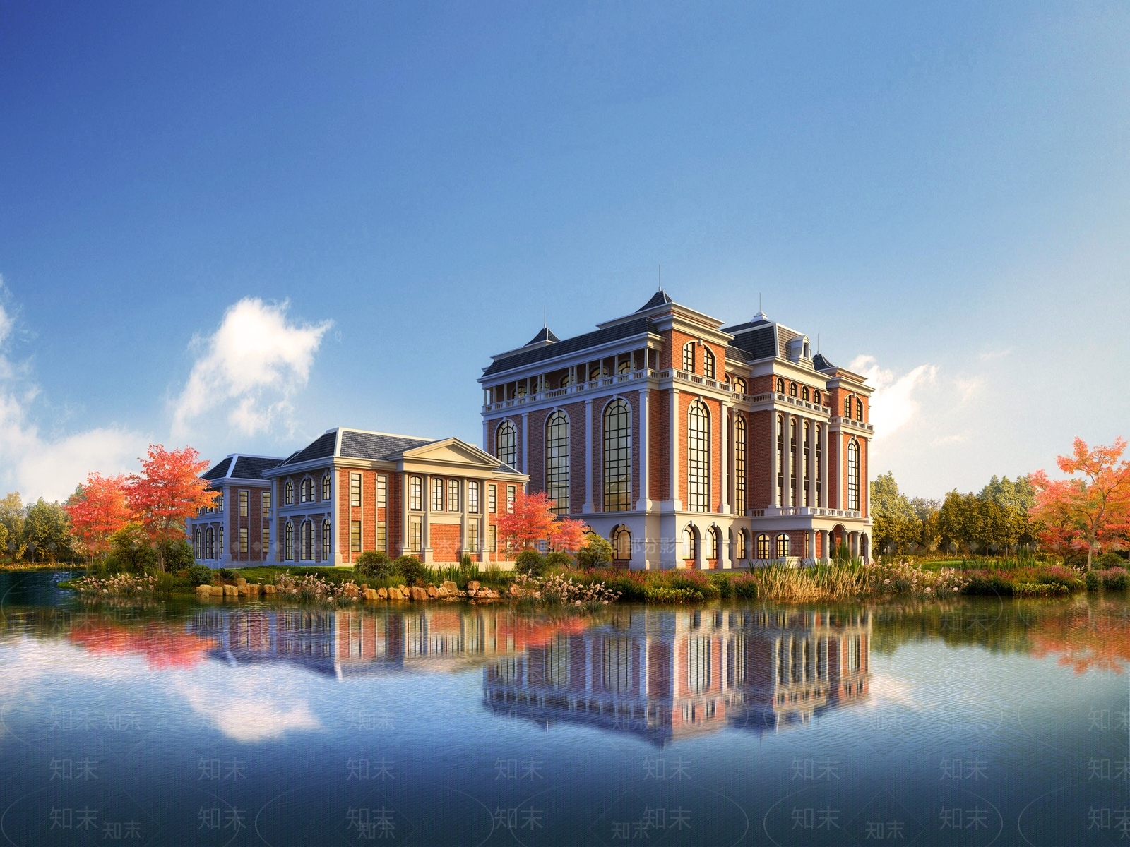 法式欧式办公楼3D模型下载【ID:1187099012】
