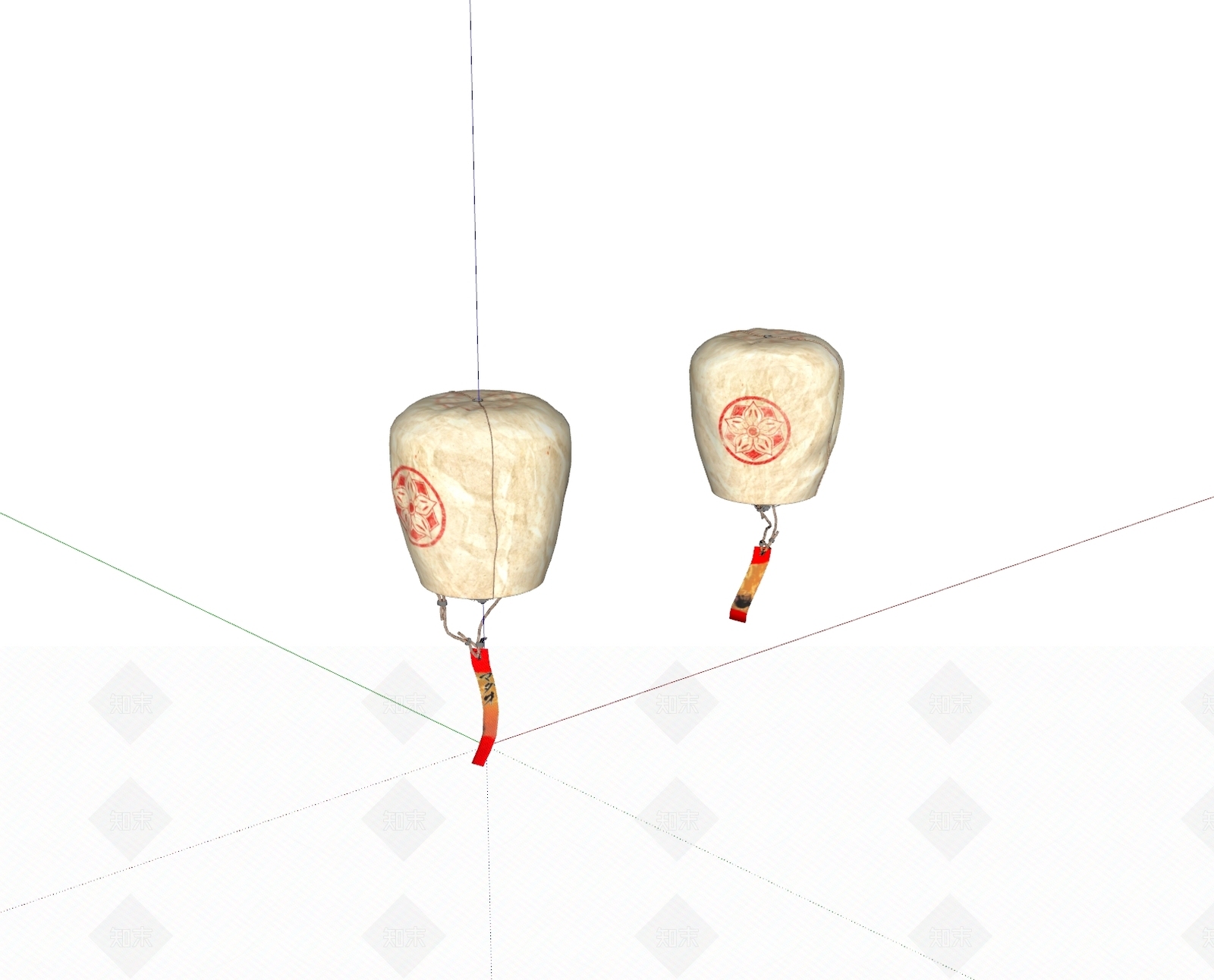 现代灯笼SU模型下载【ID:1187099321】