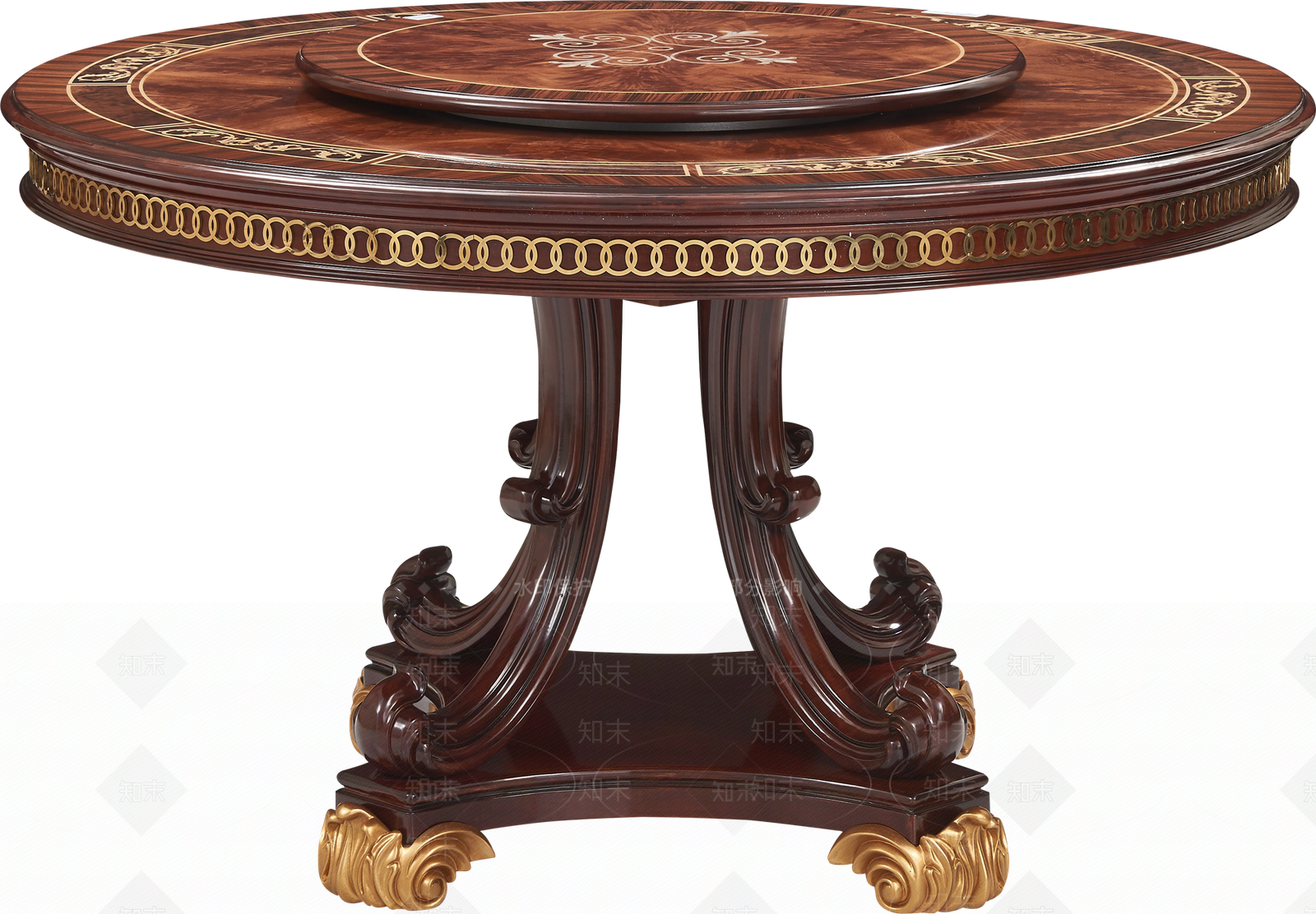 欧式轻奢餐桌3D模型下载【ID:1187099373】