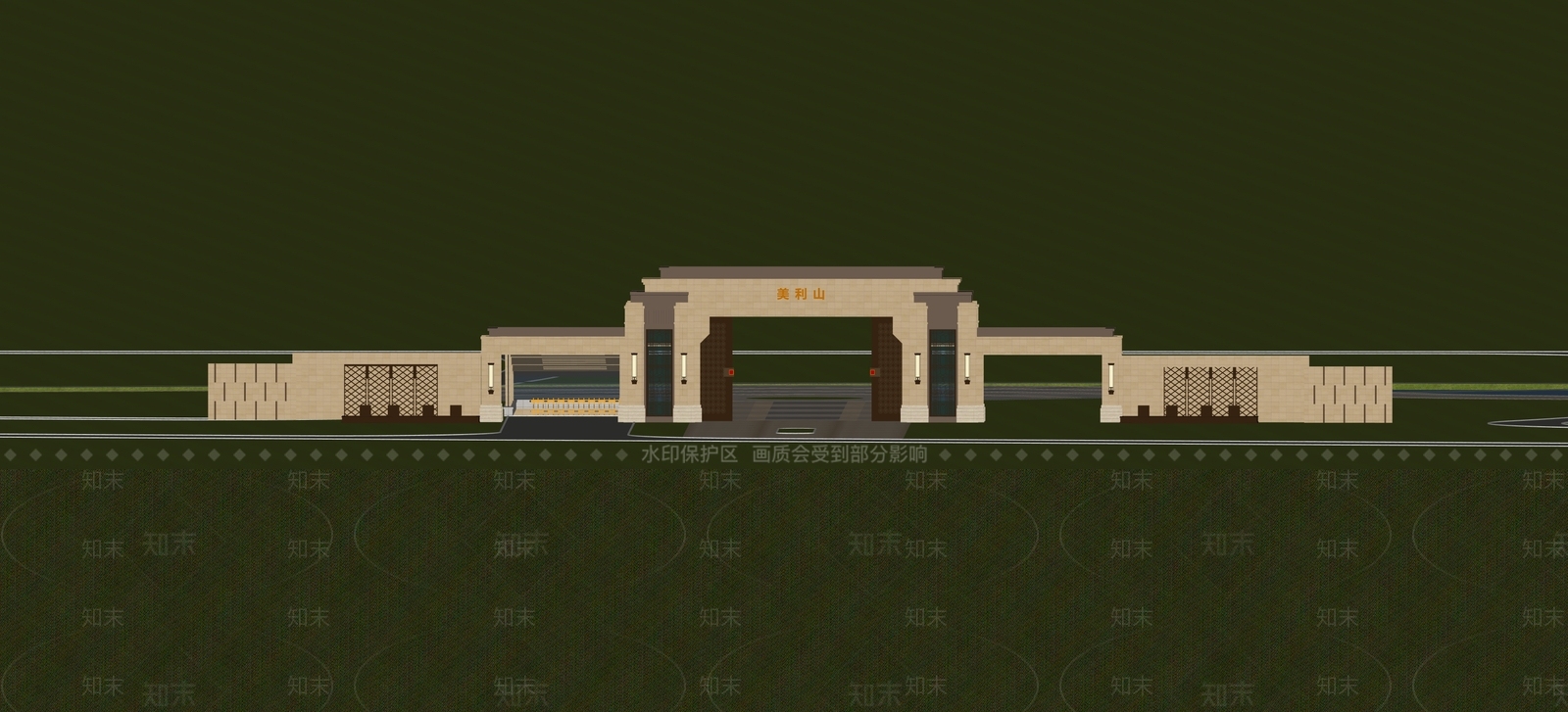 欧式法式小公建SU模型下载【ID:1187099727】