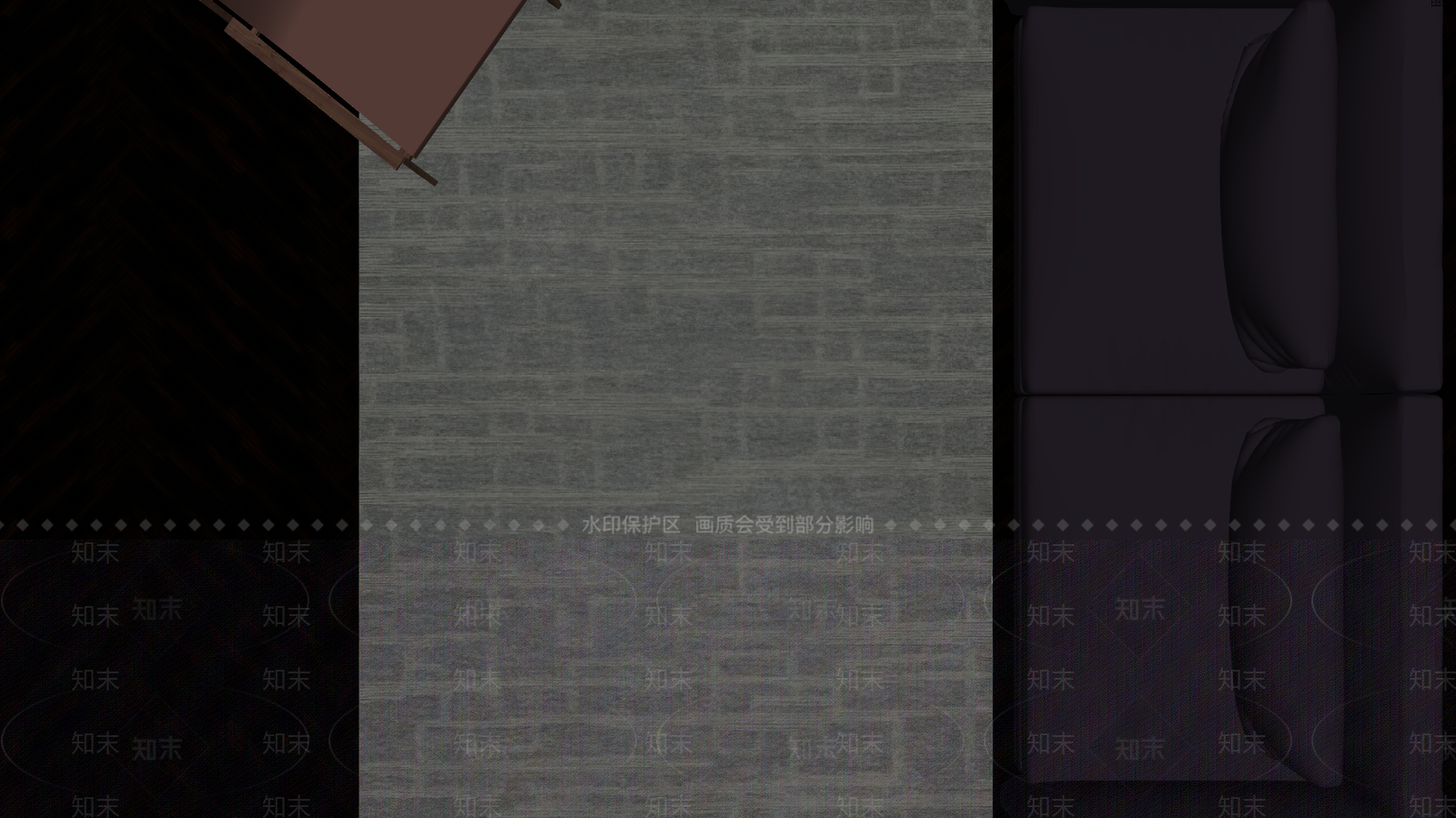极简原木地毯SU模型下载【ID:1187103931】