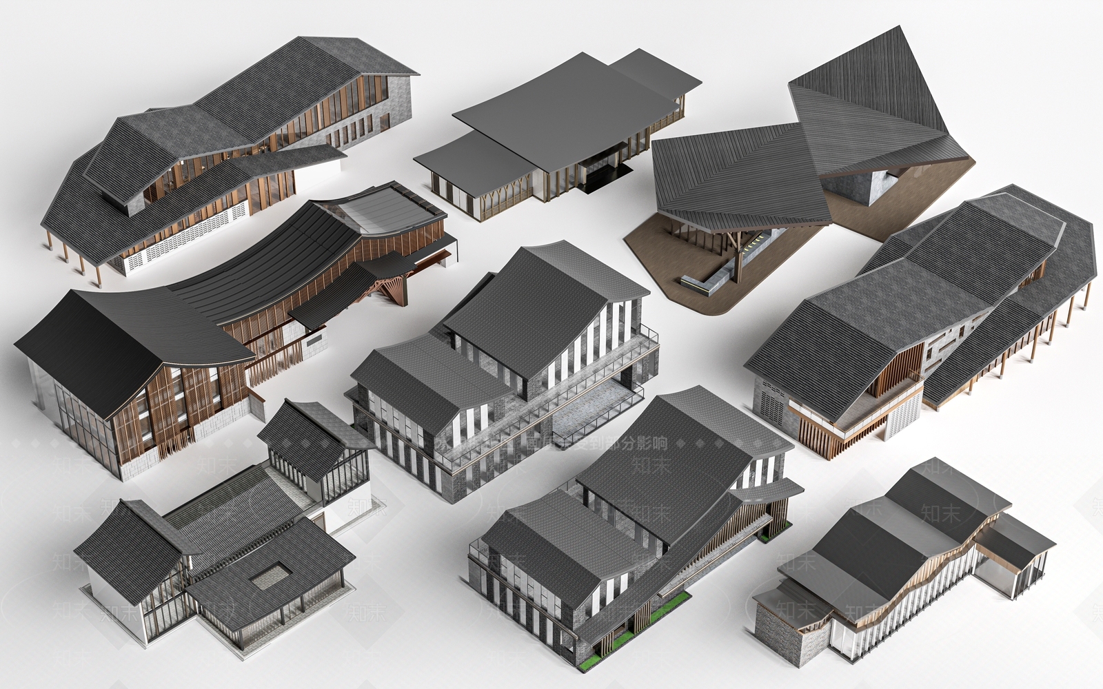 现代其他商业建筑3D模型下载【ID:1187104742】
