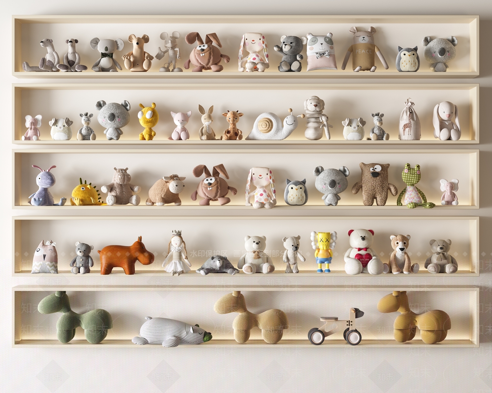 现代儿童玩具房SU模型下载【ID:1187104709】