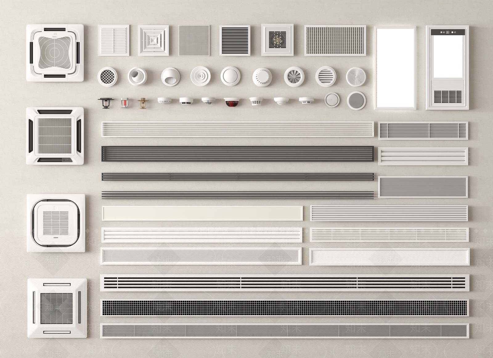 空调出风口SU模型下载【ID:1187105912】