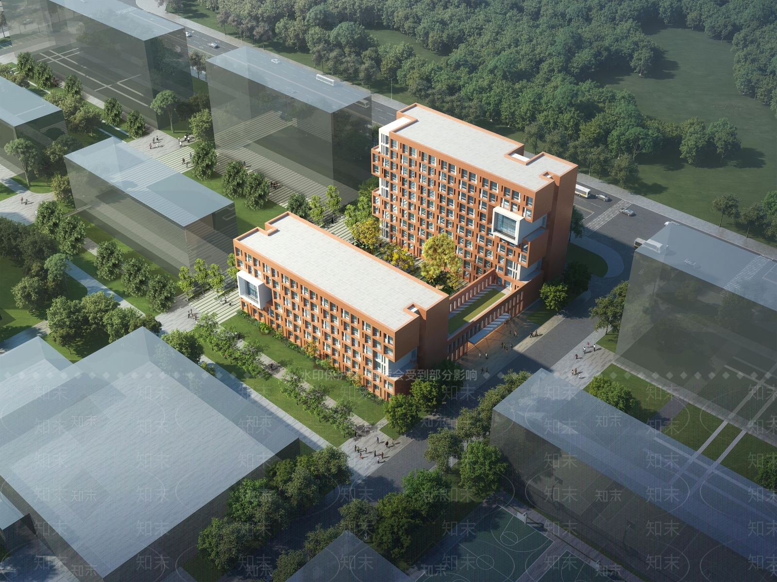 现代新中式多层住宅SU模型下载【ID:1187111807】