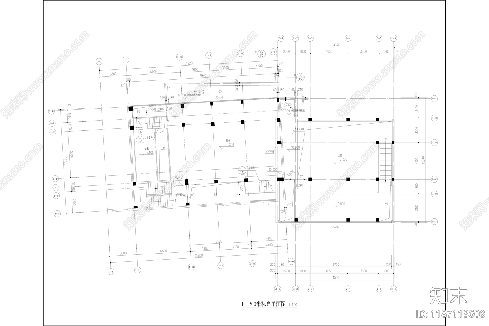 现代简约行政机构建筑cad施工图下载【ID:1187113608】
