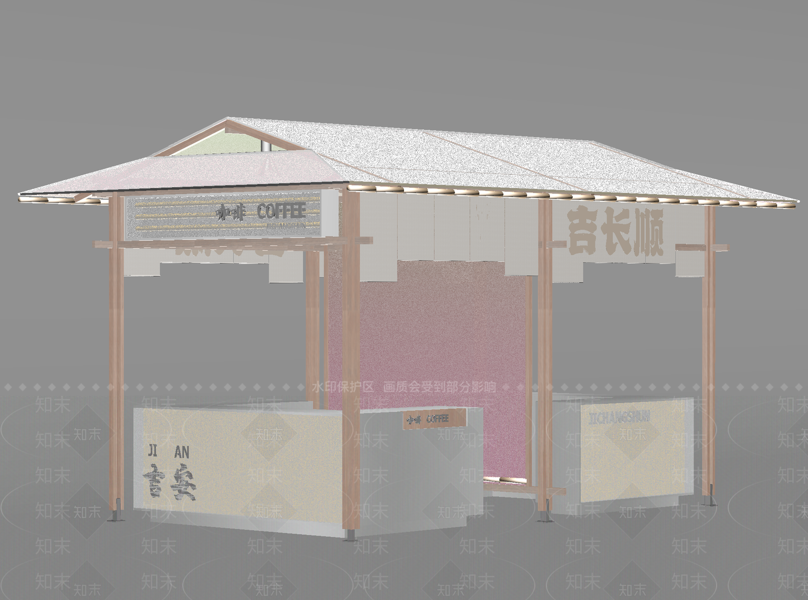 摊位SU模型下载【ID:1187117094】