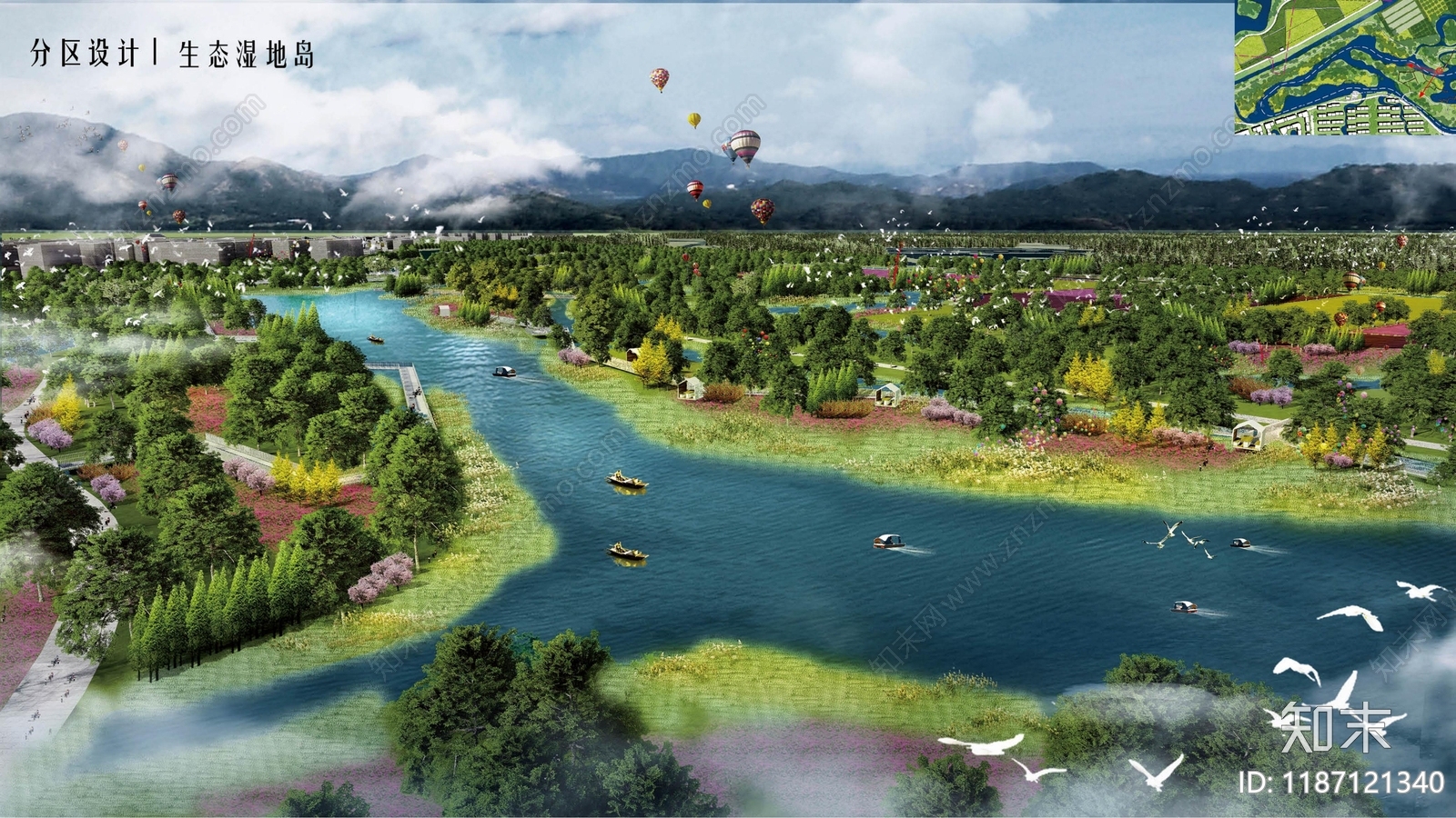 现代新中式湿地公园景观下载【ID:1187121340】