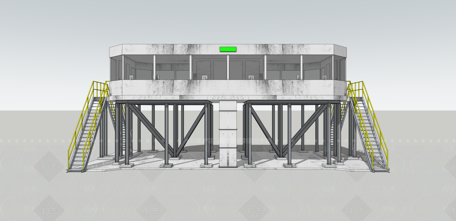 现代其他工业建筑SU模型下载【ID:1187124745】