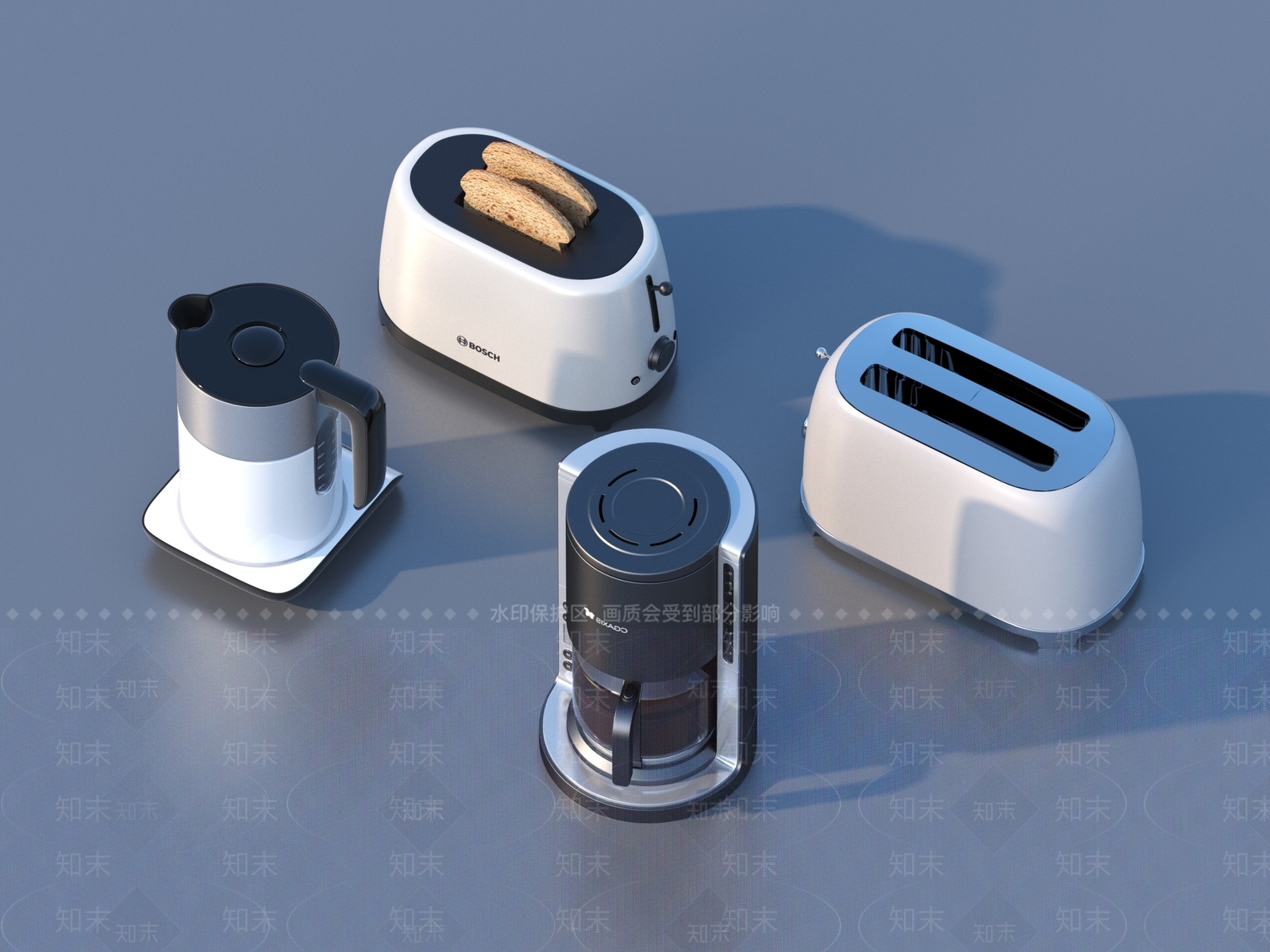 厨房用品3D模型下载【ID:1187127201】