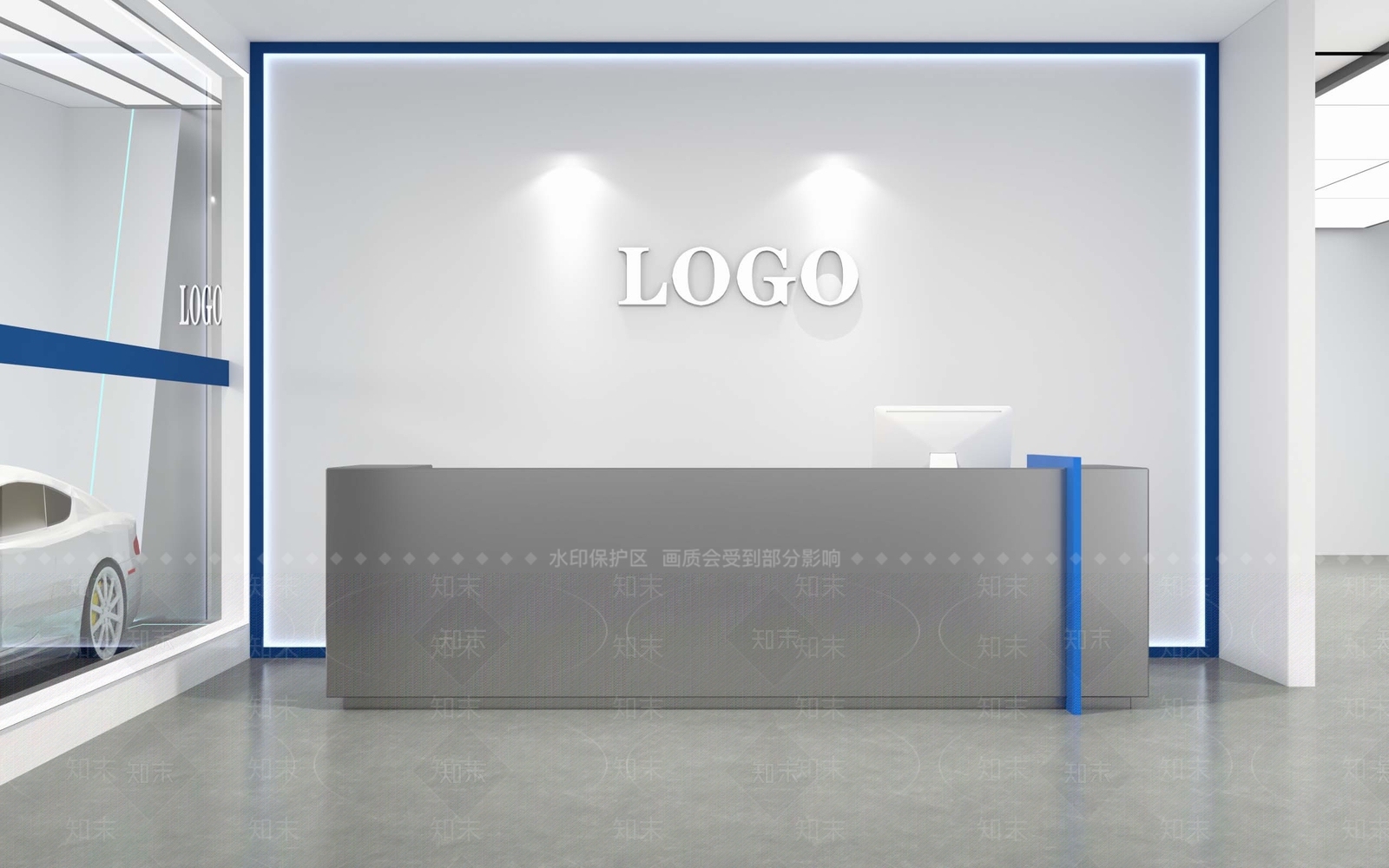 现代接待室3D模型下载【ID:1215039094】