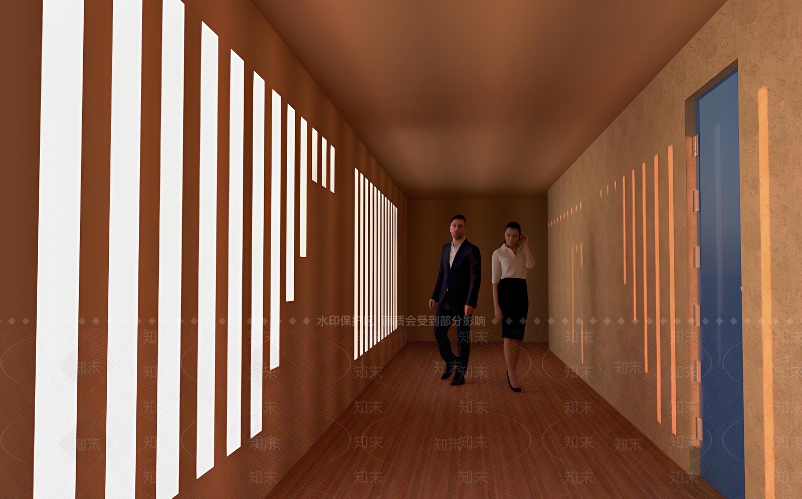 现代欧式别墅客厅SU模型下载【ID:1187131117】