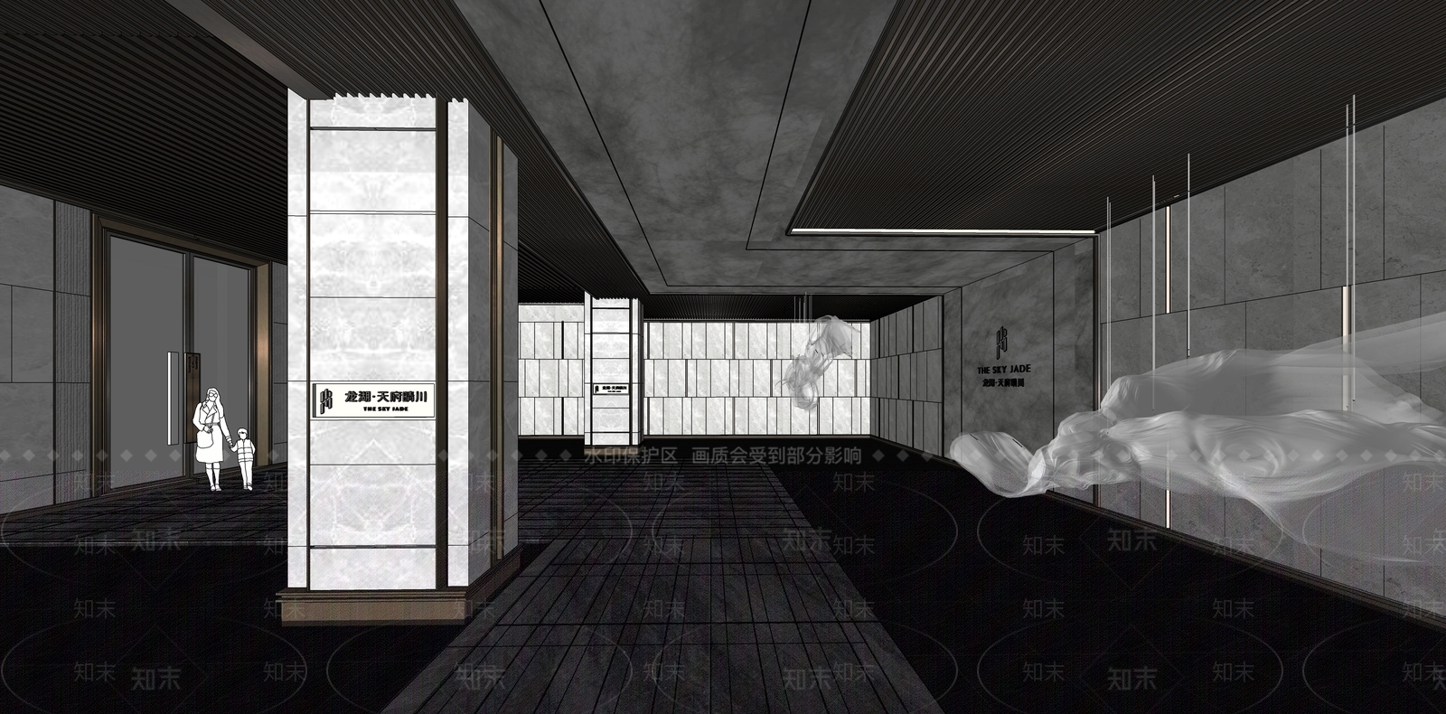 现代轻奢小区建筑SU模型下载【ID:1187132026】