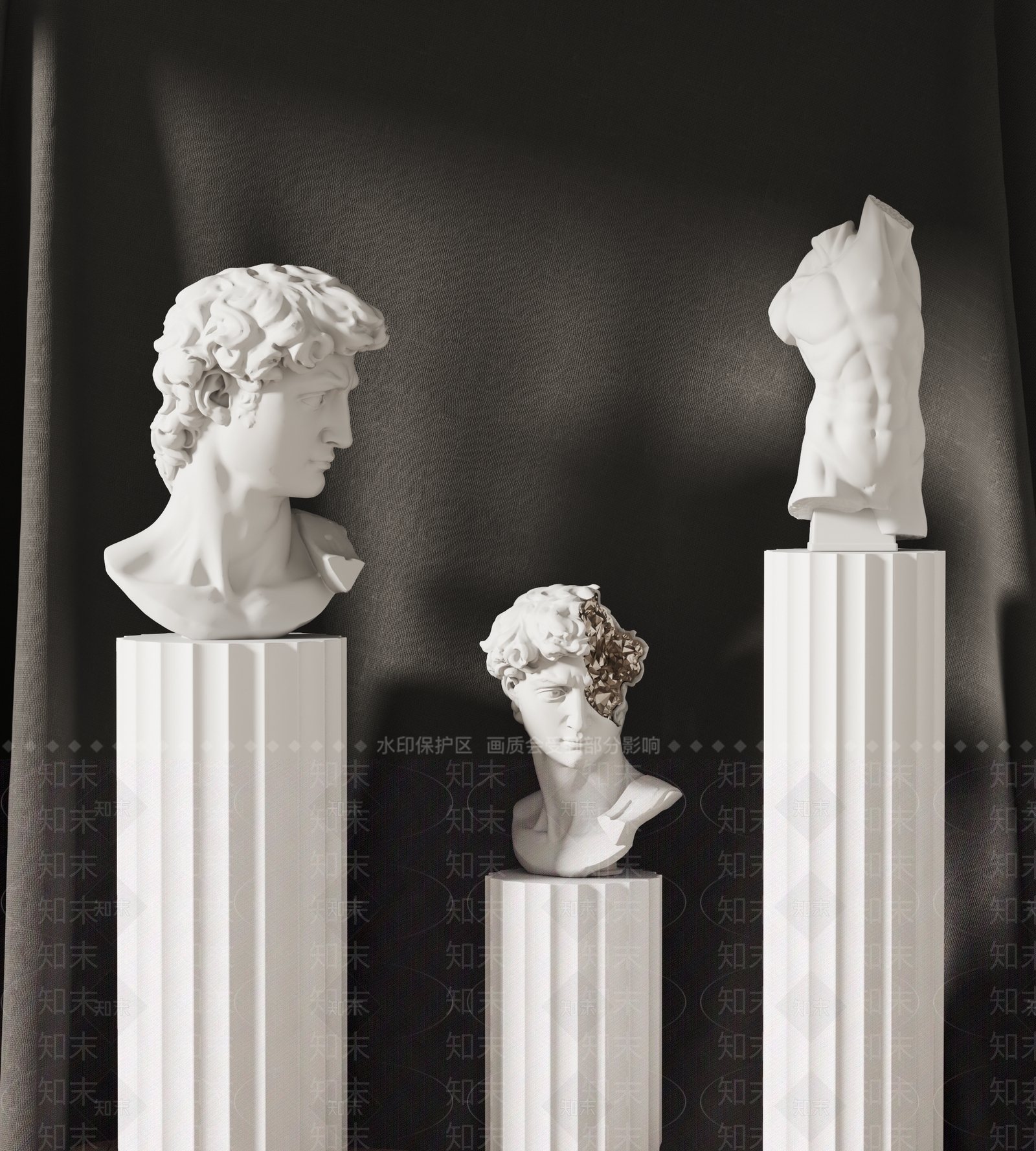 现代Sancal现代人物雕塑3D模型下载【ID:1187136228】