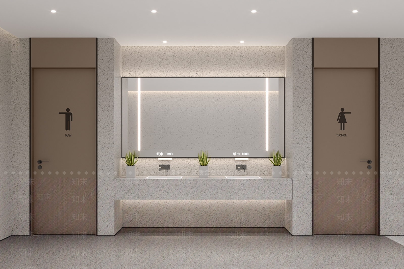 现代公共卫生间SU模型下载【ID:1187138676】