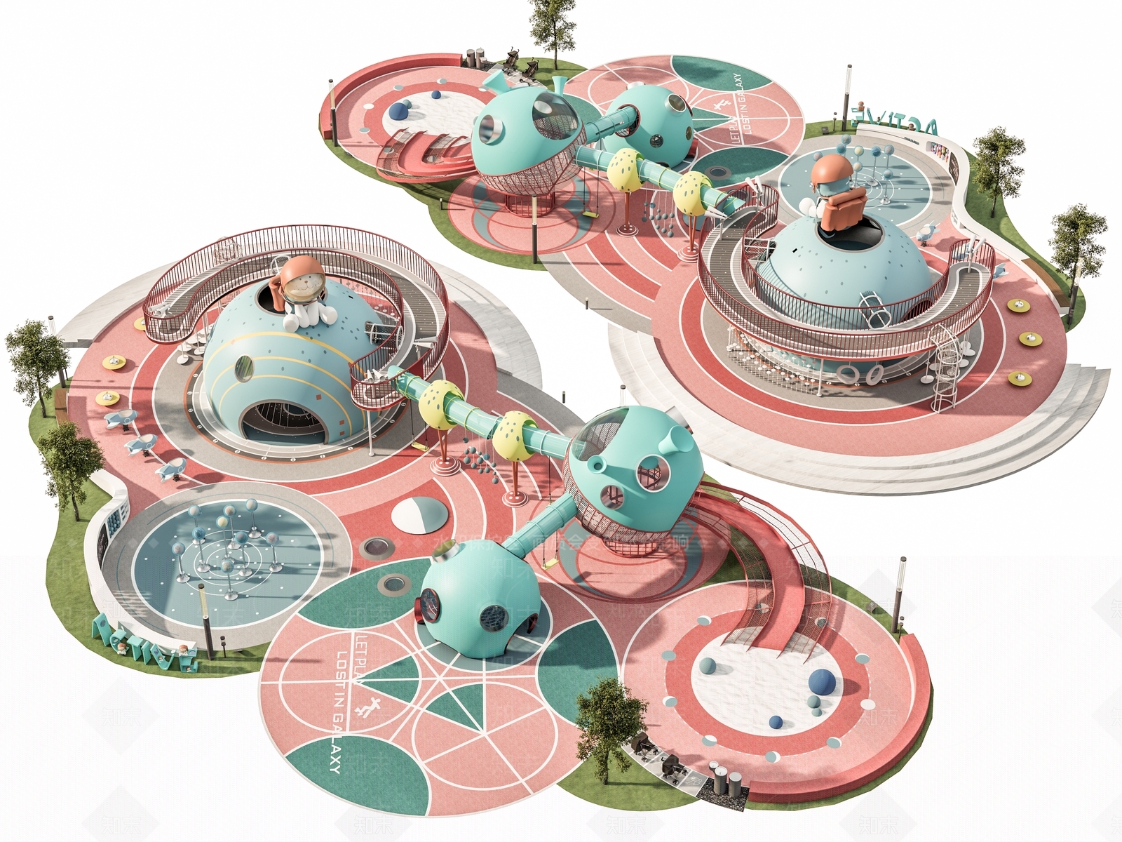 现代口袋公园SU模型下载【ID:1187144320】