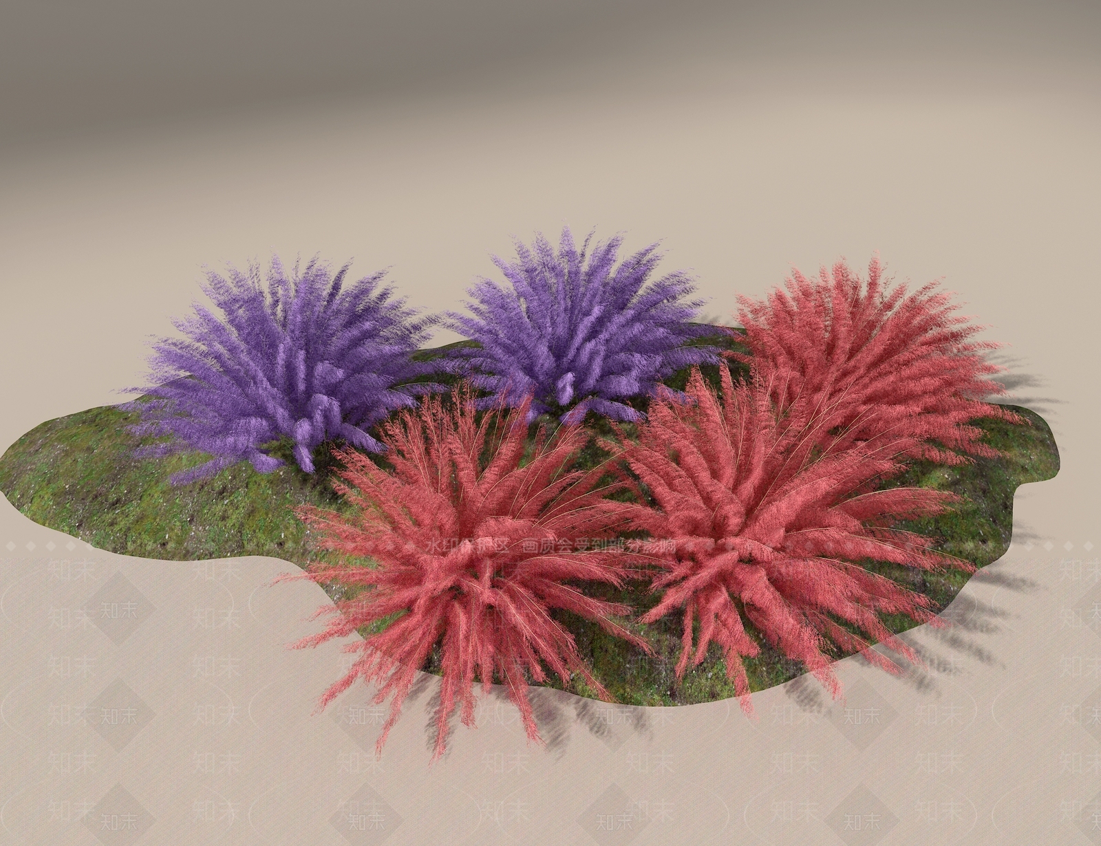 花草组合3D模型下载【ID:1187146798】
