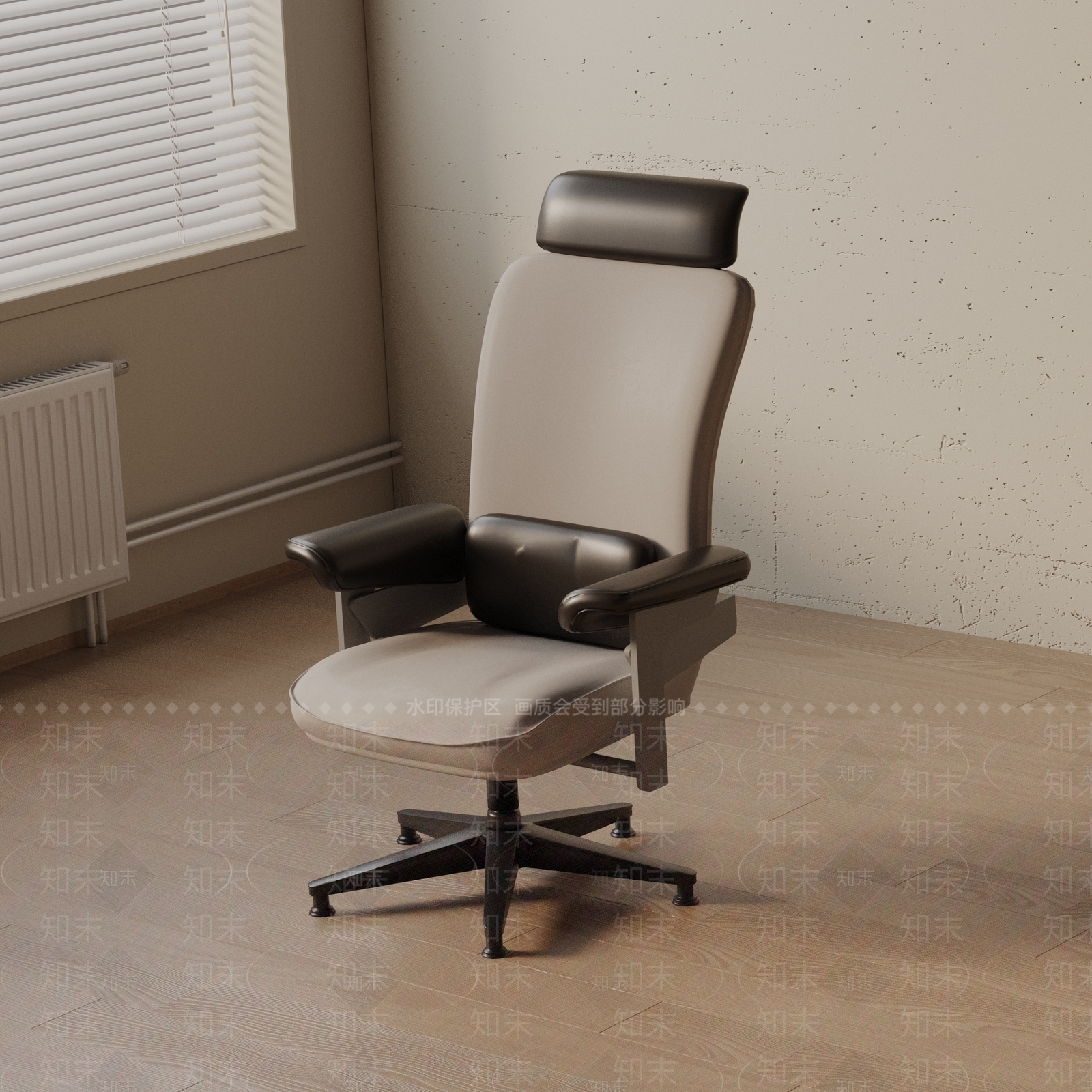 现代办公椅3D模型下载【ID:1187147232】