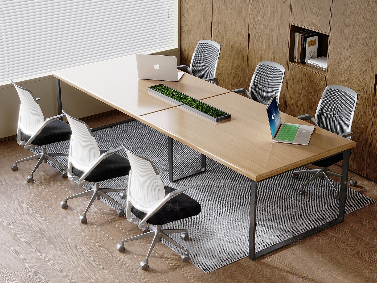 现代会议桌3D模型下载【ID:1187156871】