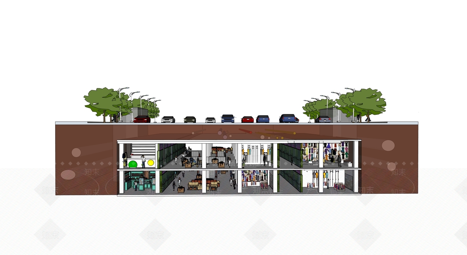 现代新中式其他商业建筑SU模型下载【ID:1187159949】