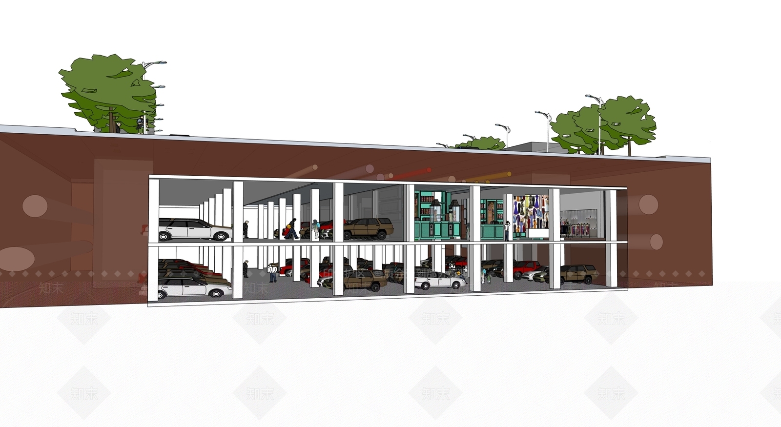 现代新中式其他商业建筑SU模型下载【ID:1187159949】