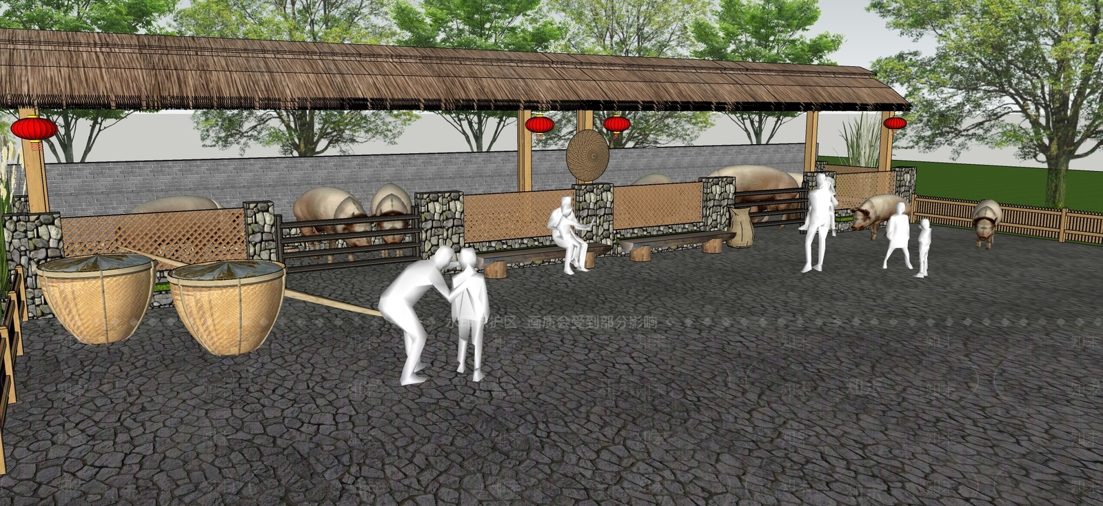 家禽动物SU模型下载【ID:1187162326】