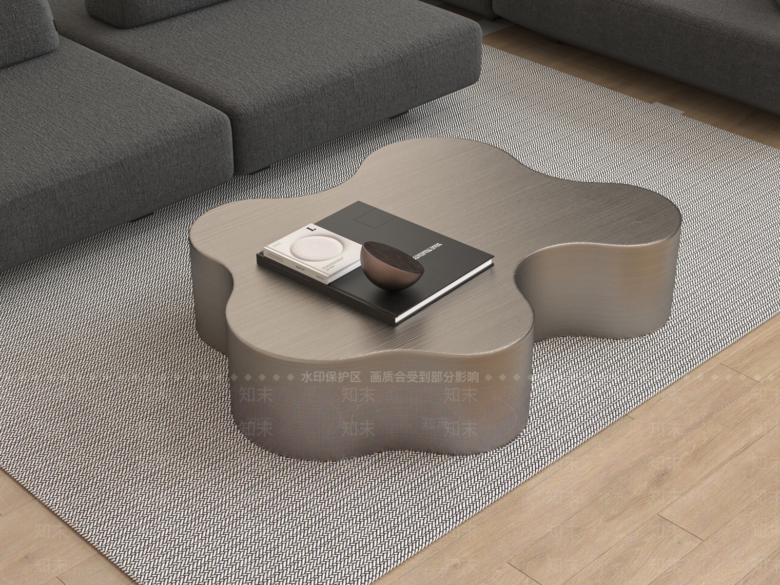 极简茶几SU模型下载【ID:1187165243】