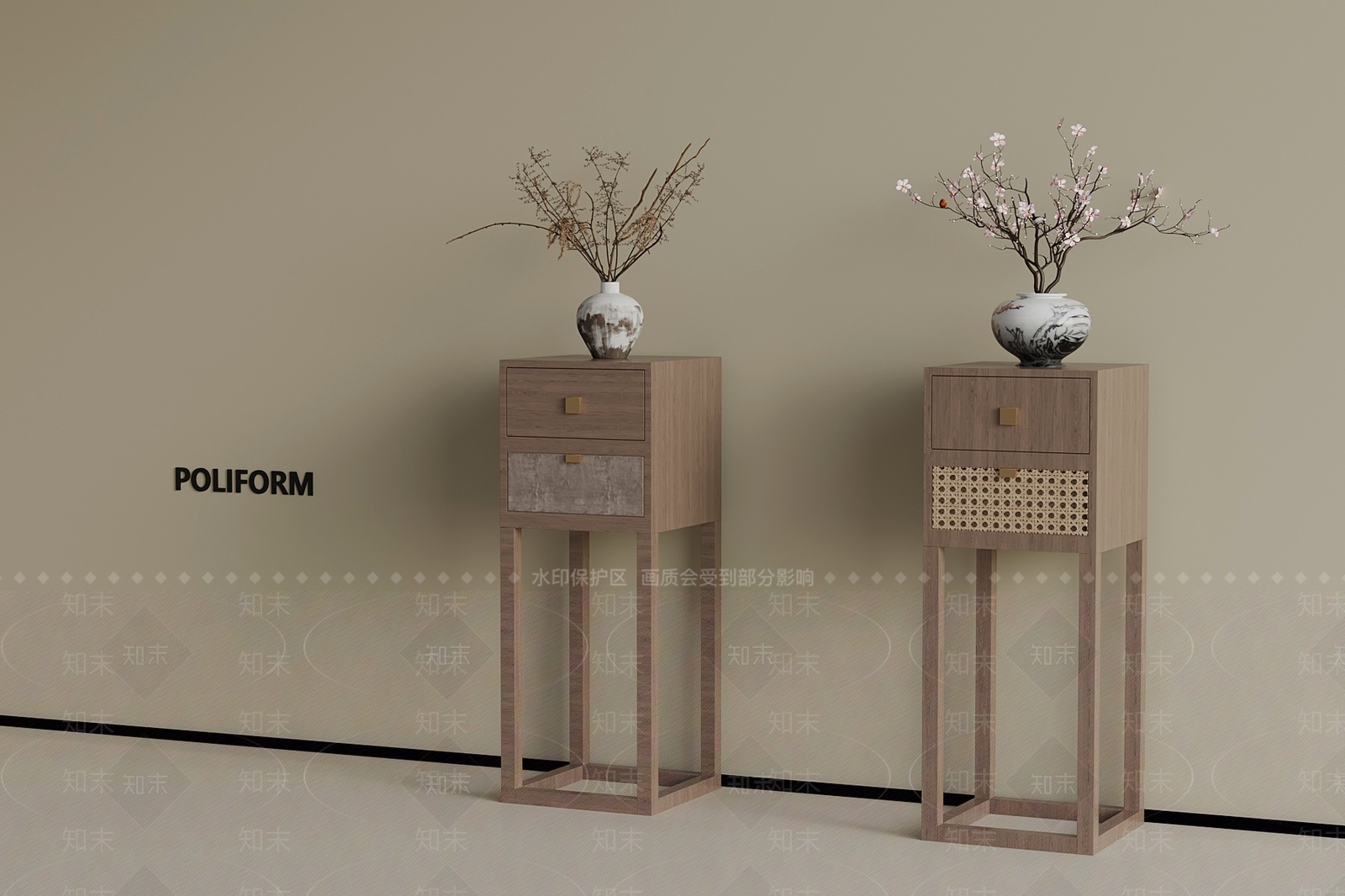 新中式花架3D模型下载【ID:1187166091】