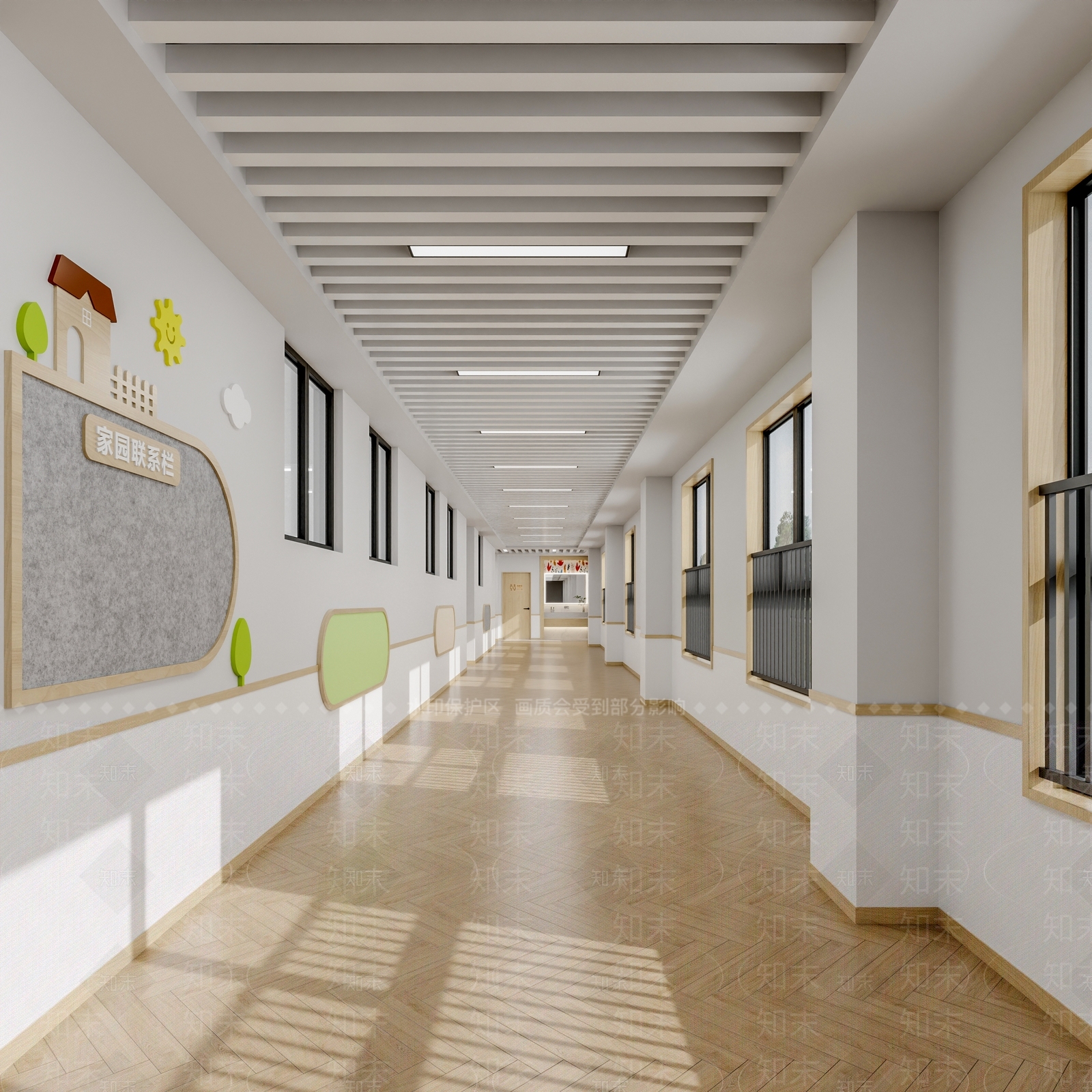 现代幼儿园3D模型下载【ID:1187170960】