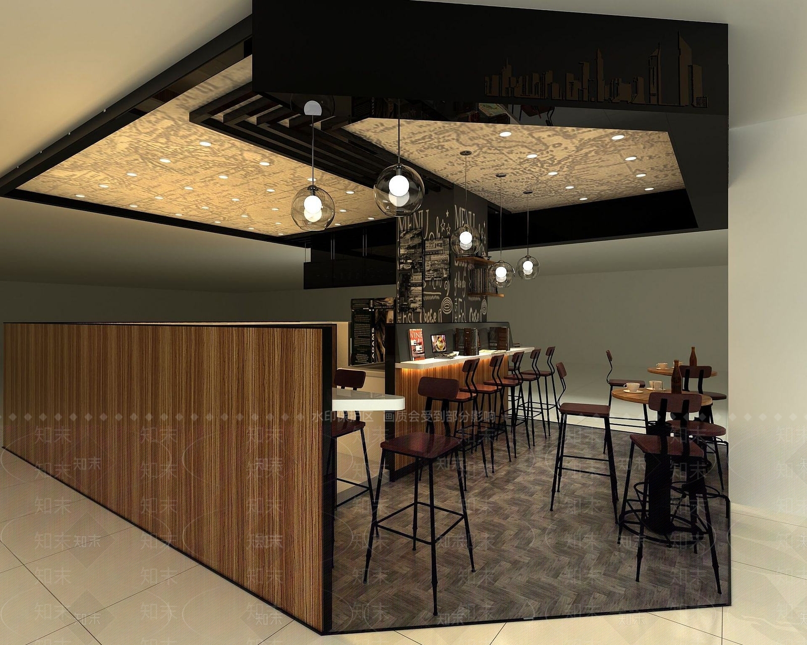 现代办公大厅3D模型下载【ID:1187175188】