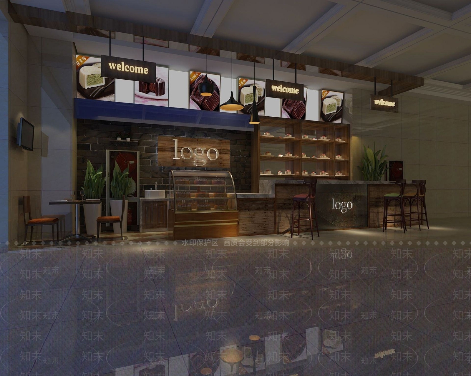 现代办公大厅3D模型下载【ID:1187175595】