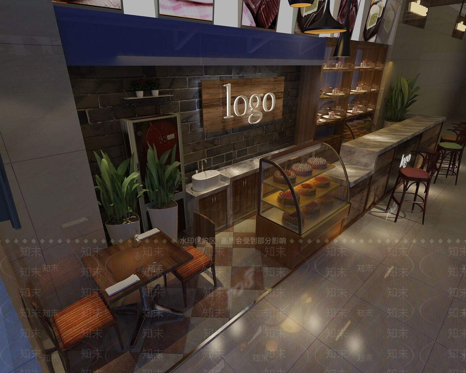 现代办公大厅3D模型下载【ID:1187175595】