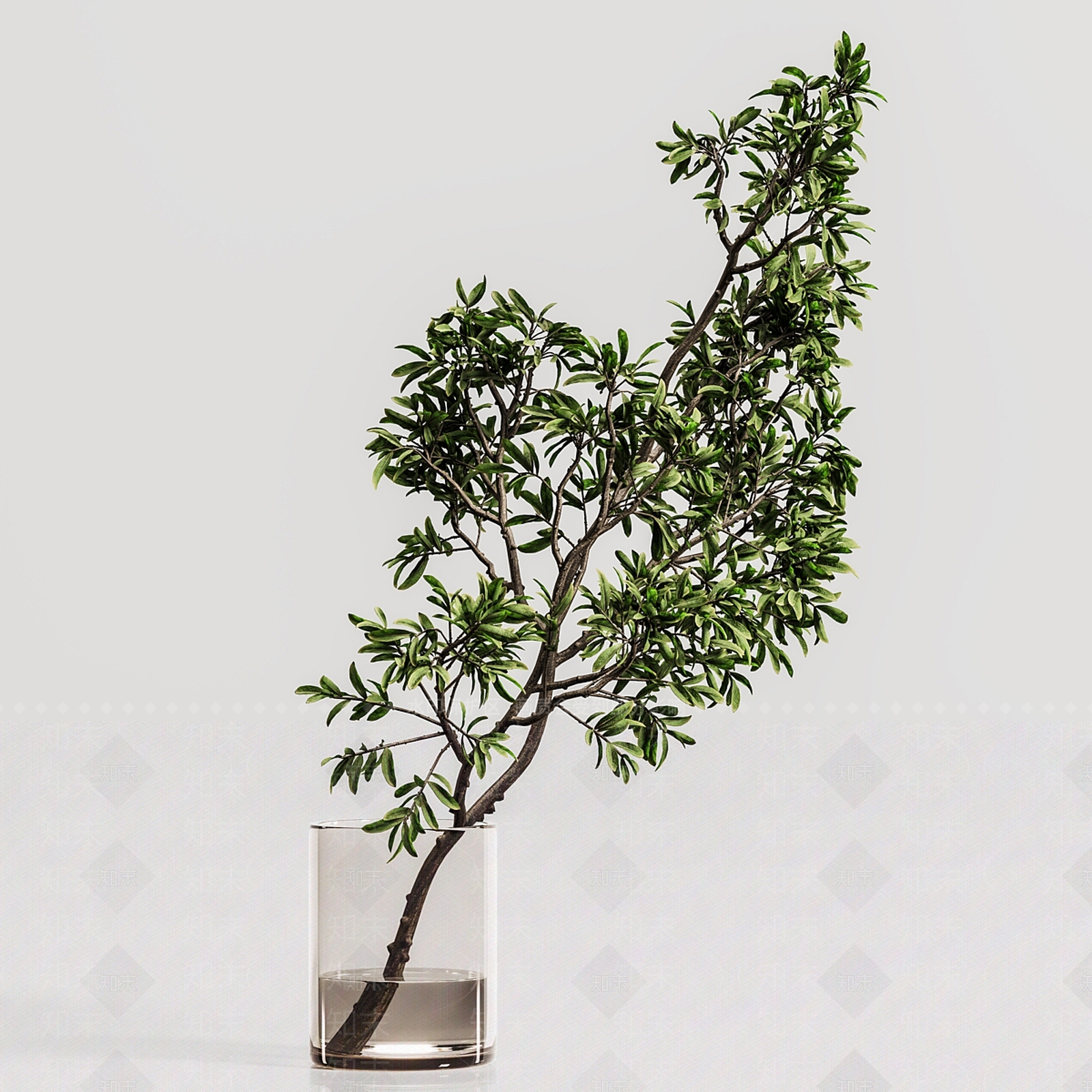 新中式现代花艺3D模型下载【ID:1187178824】