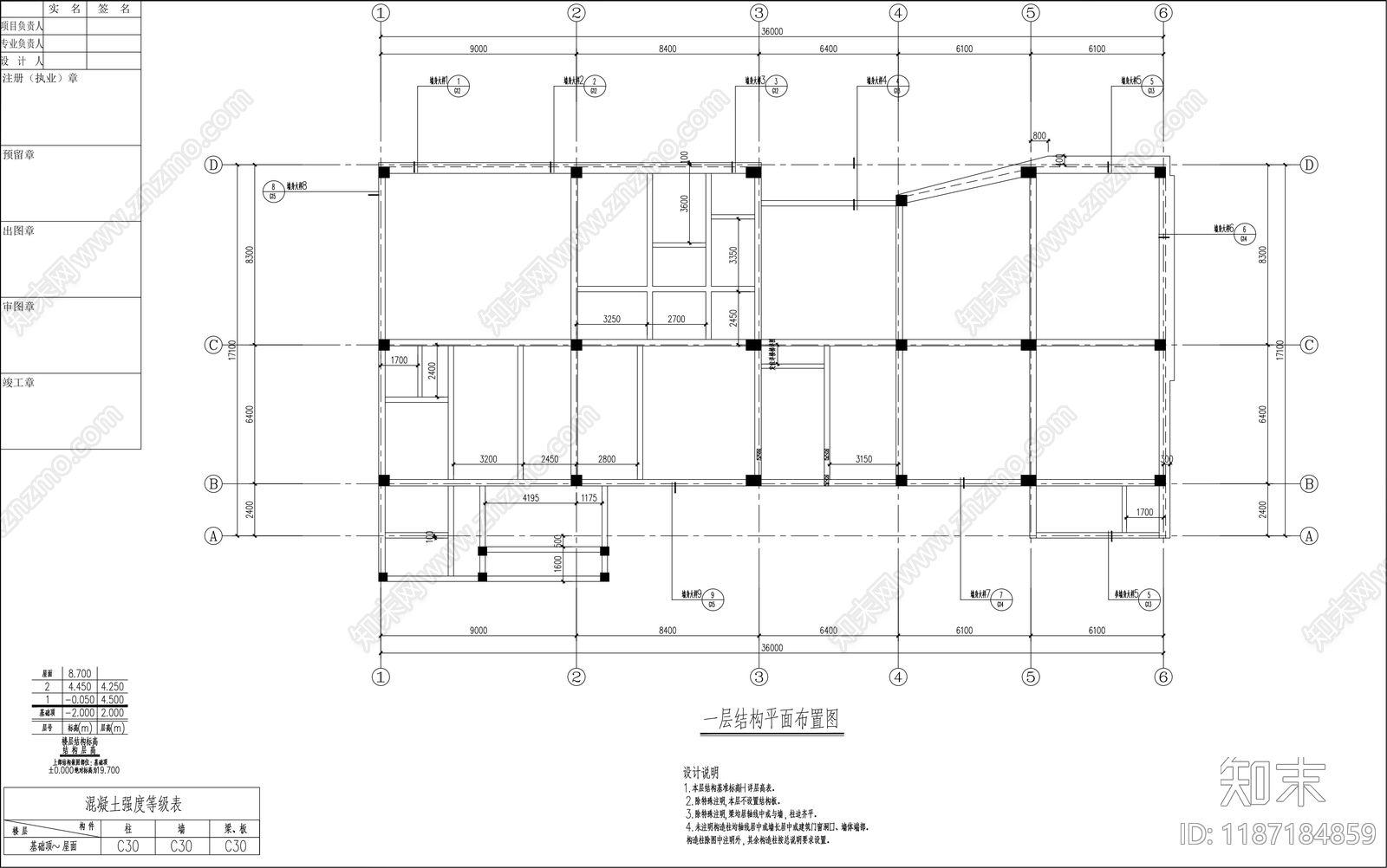 现代民宿建筑cad施工图下载【ID:1187184859】