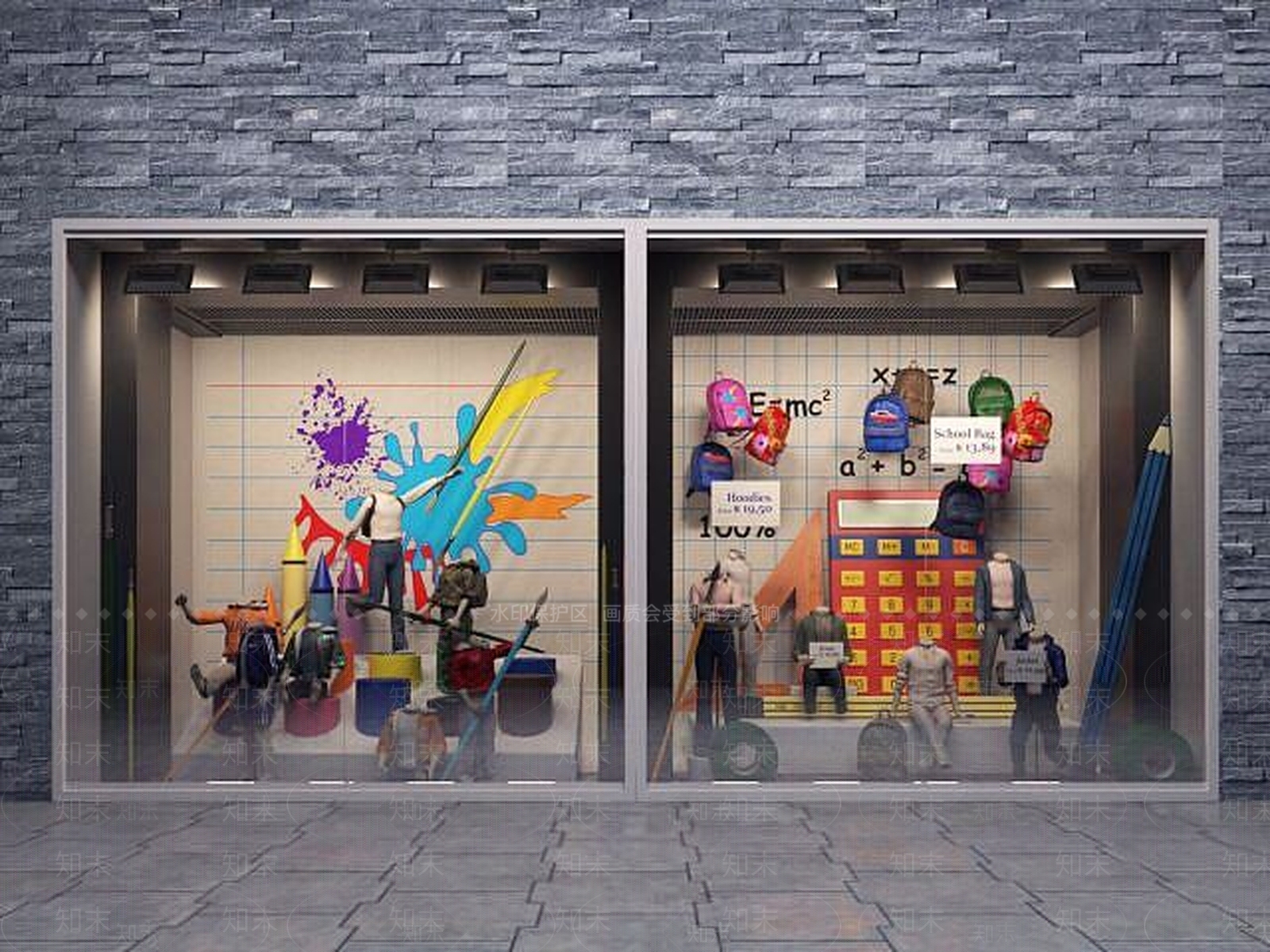 现代摆件组合3D模型下载【ID:1187184480】