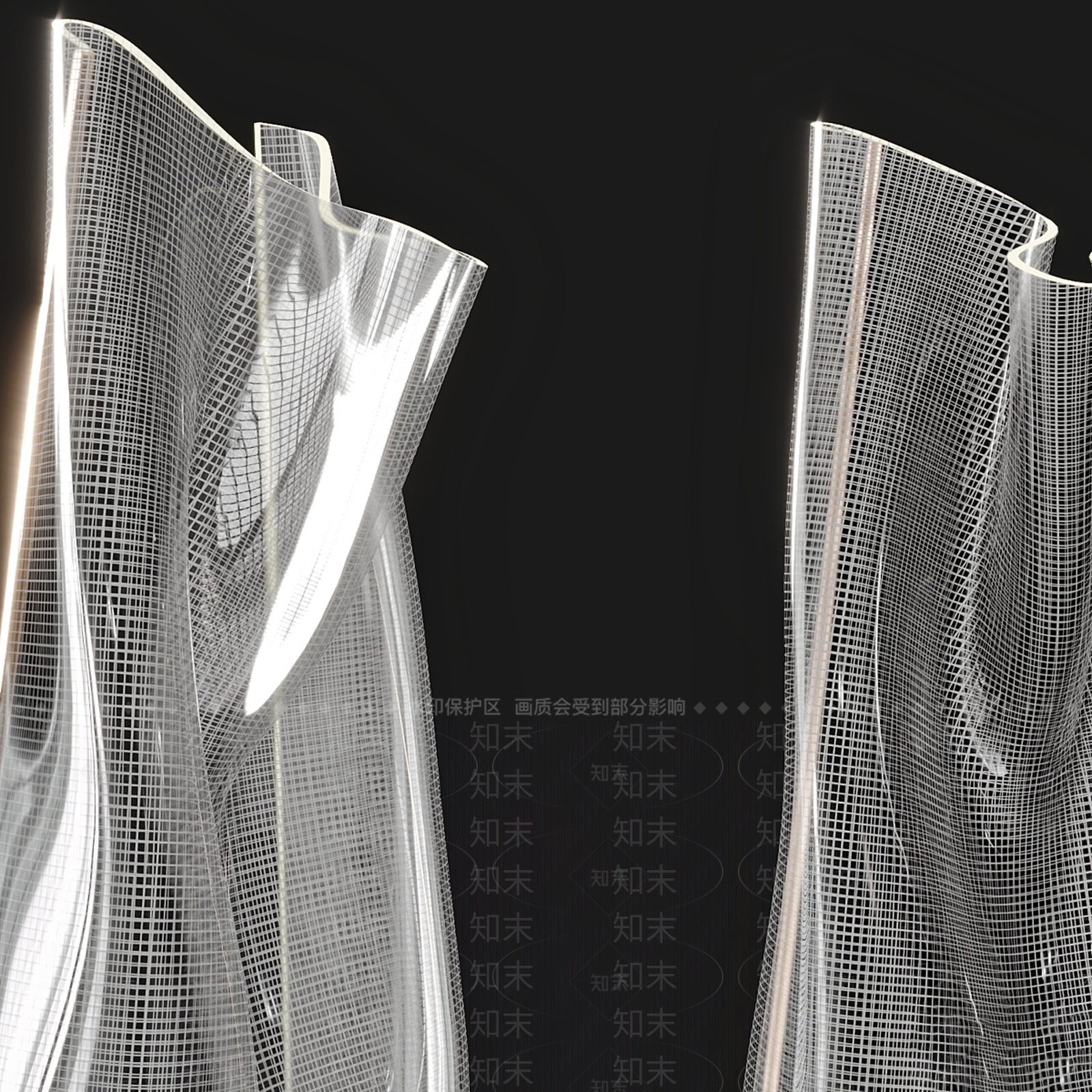 现代意式落地灯3D模型下载【ID:1187190653】