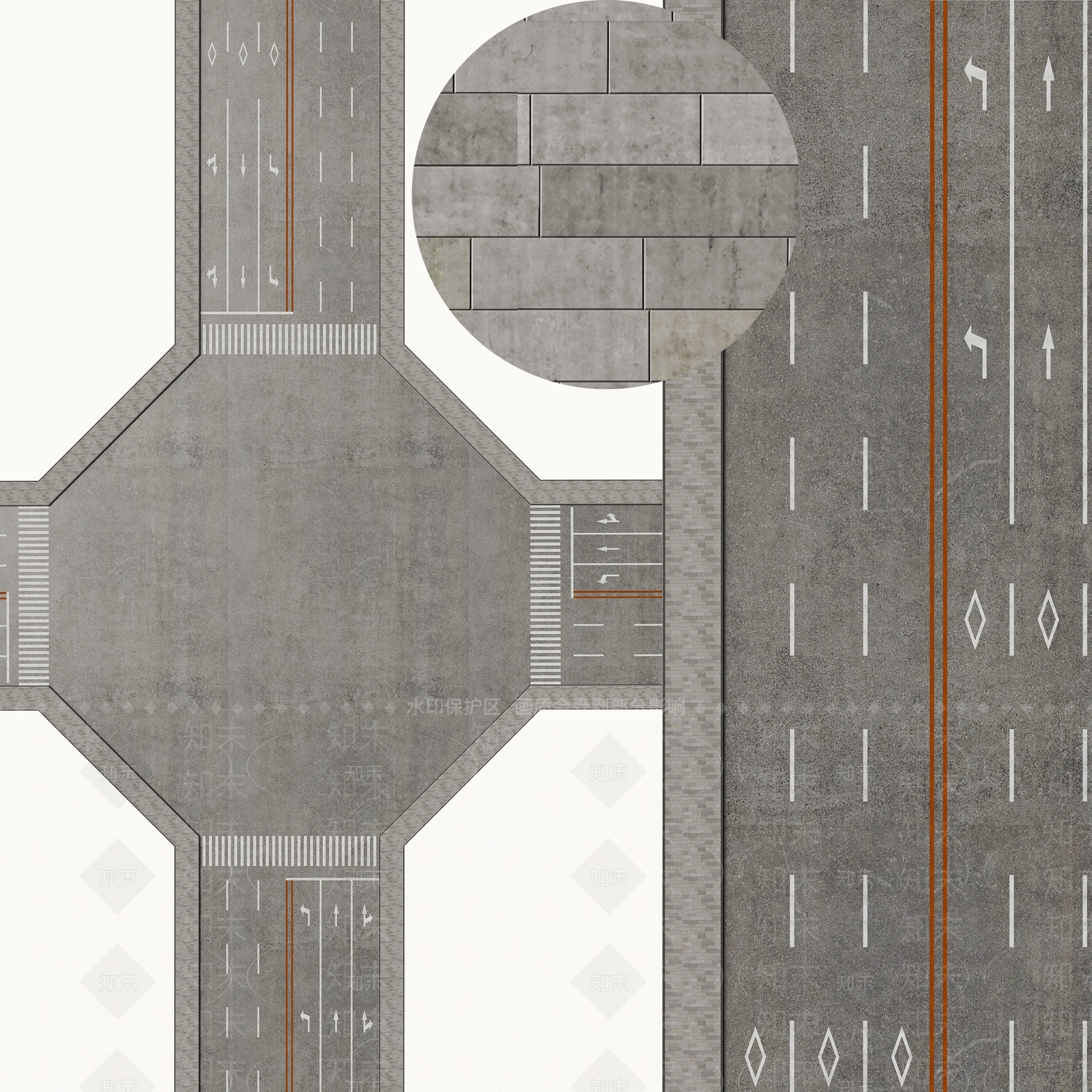 现代道路SU模型下载【ID:1187191753】