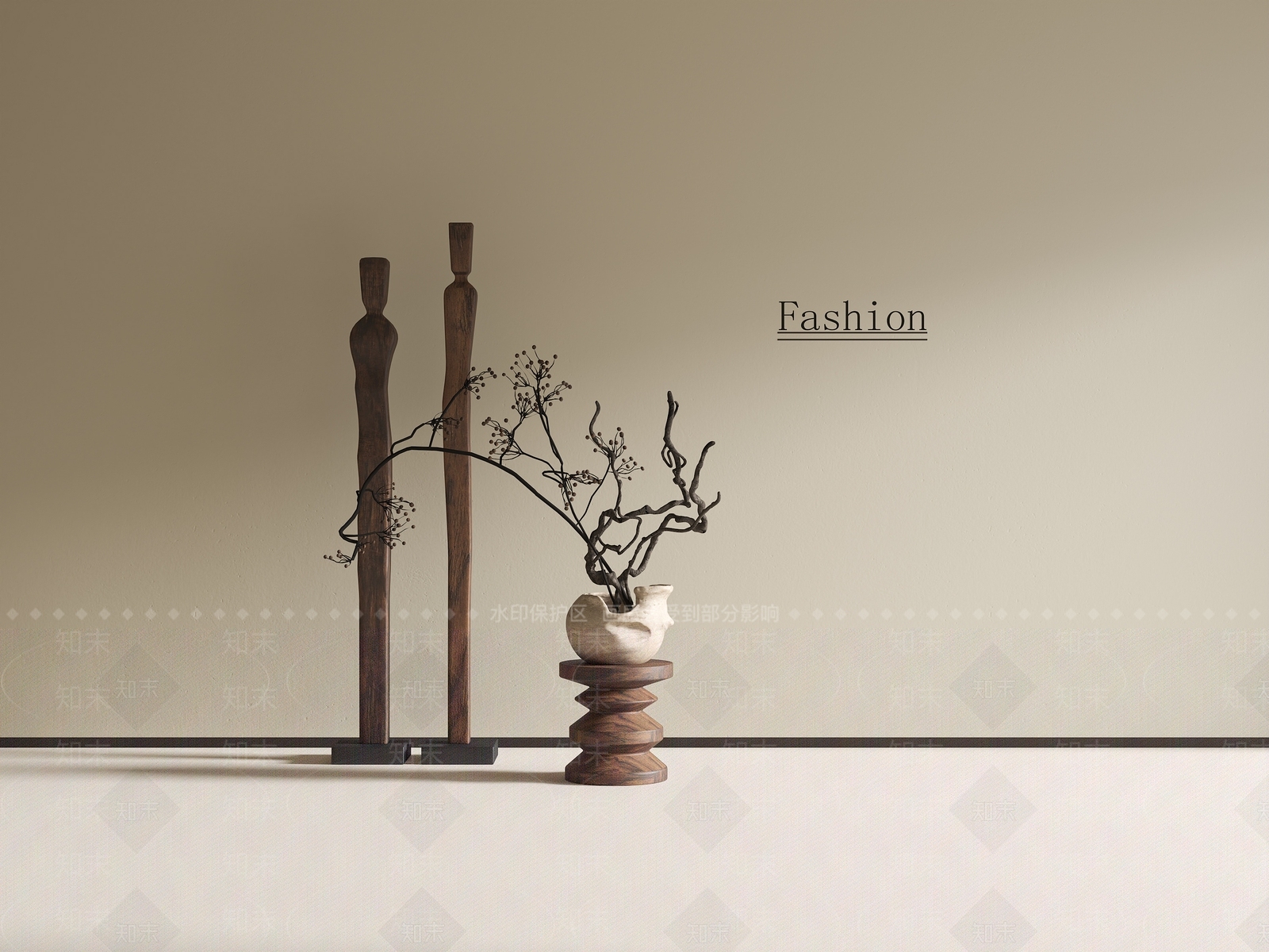 复古中古摆件组合3D模型下载【ID:1187193334】