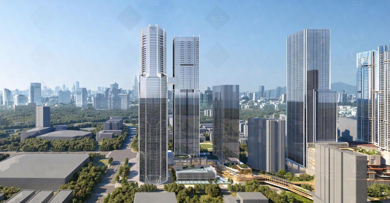 城市背景贴图材质精品下载_VRay贴图_知末网