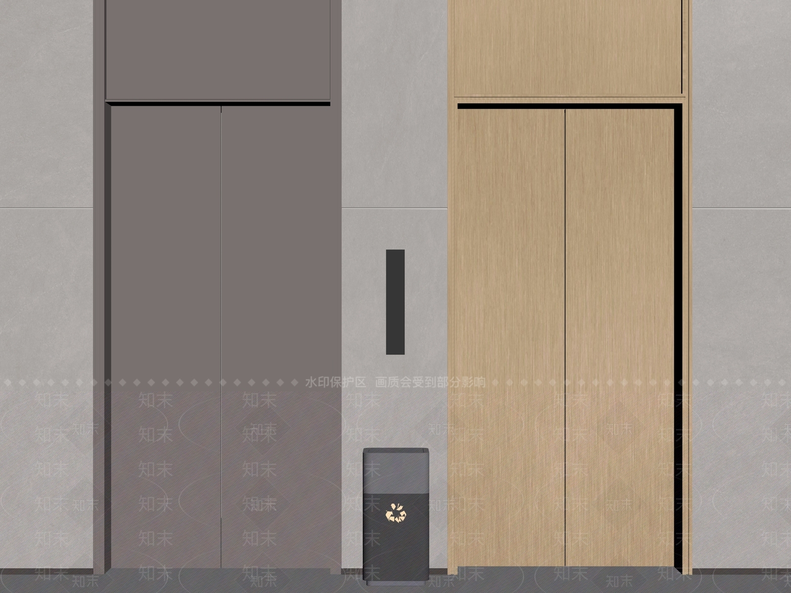 现代电梯SU模型下载【ID:1187195391】