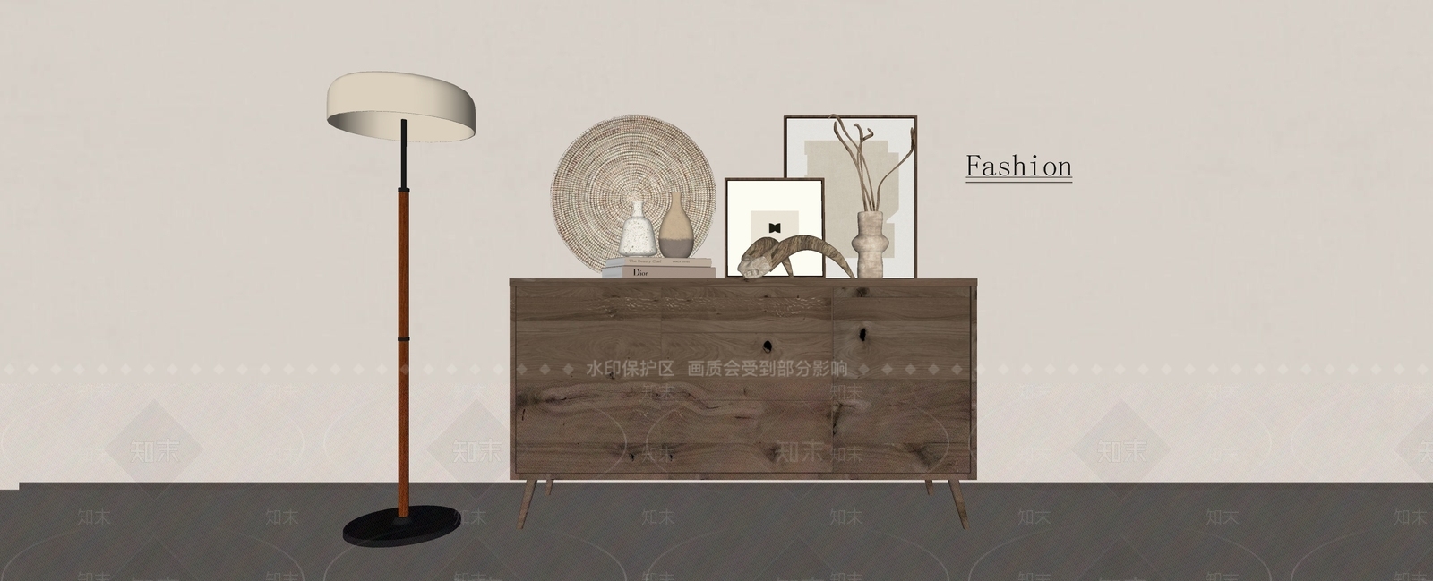 中古侘寂其他柜子SU模型下载【ID:1187196870】