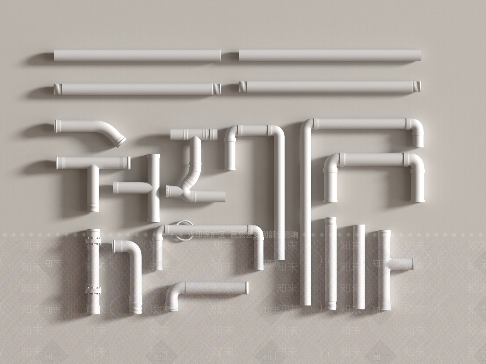 管道零件SU模型下载【ID:1187198158】