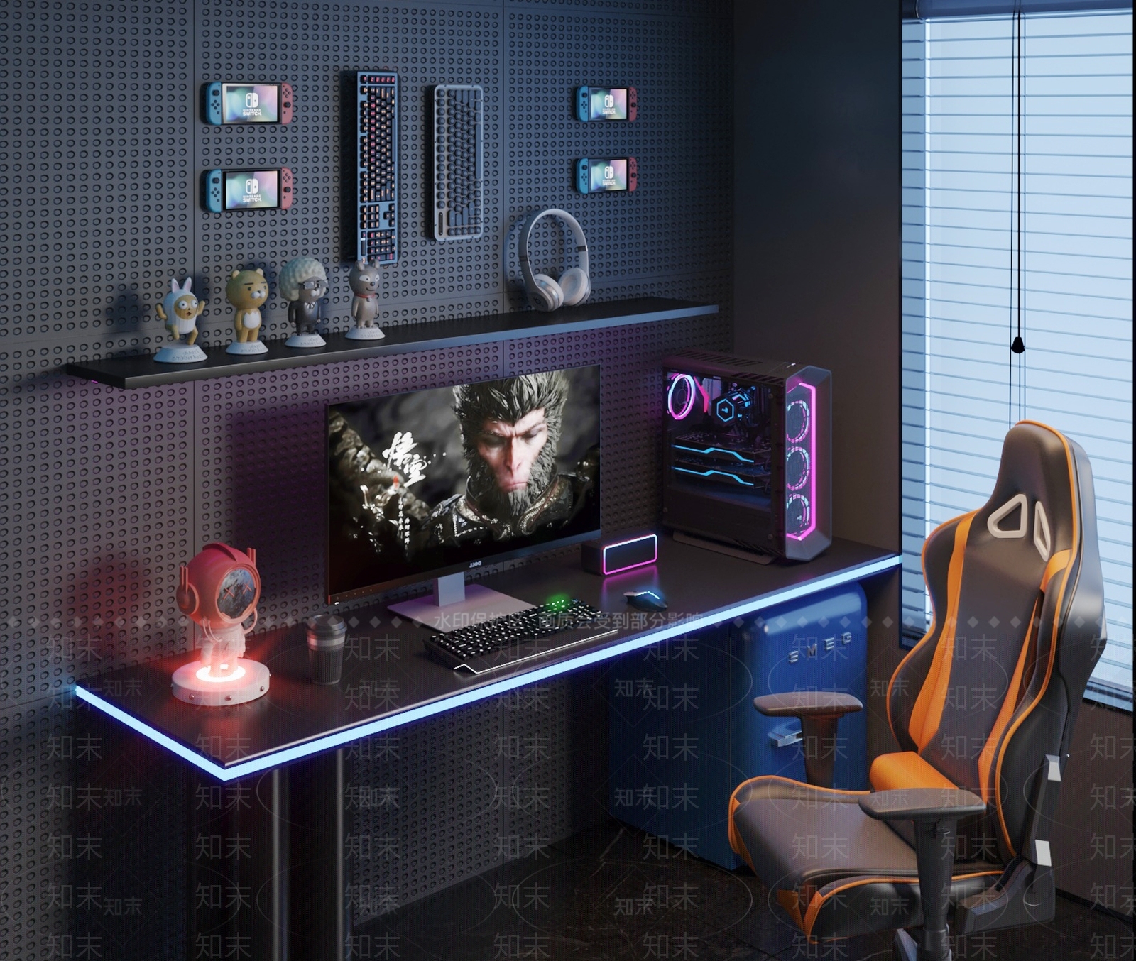 现代其他桌椅3D模型下载【ID:1187198554】