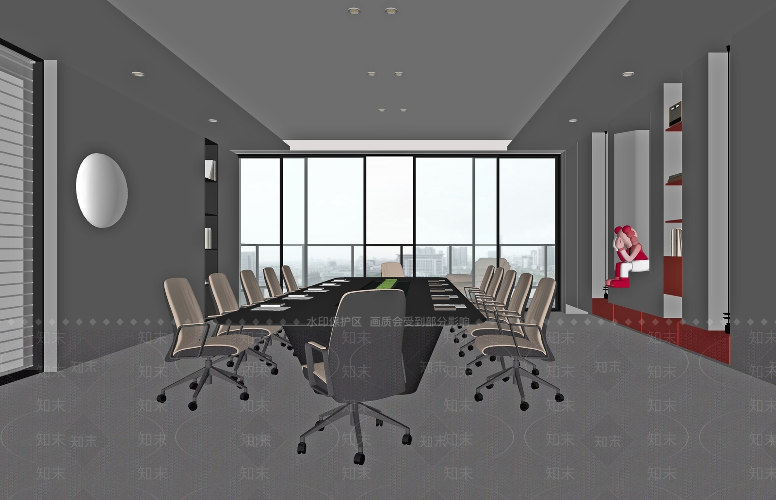 现代会议室SU模型下载【ID:1187201898】