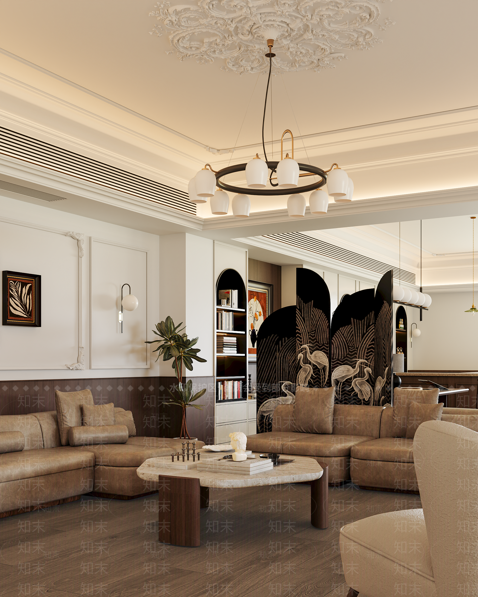 中古法式休息区3D模型下载【ID:1187211096】