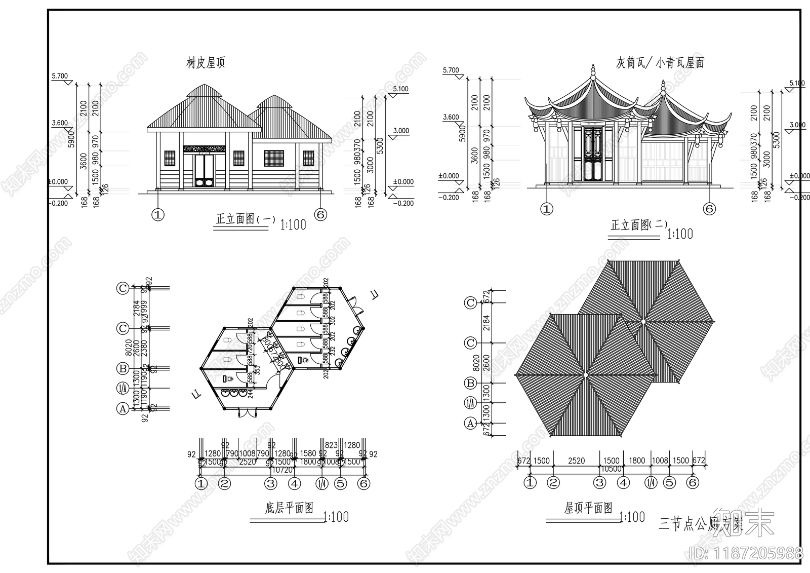 现代公厕cad施工图下载【ID:1187205988】